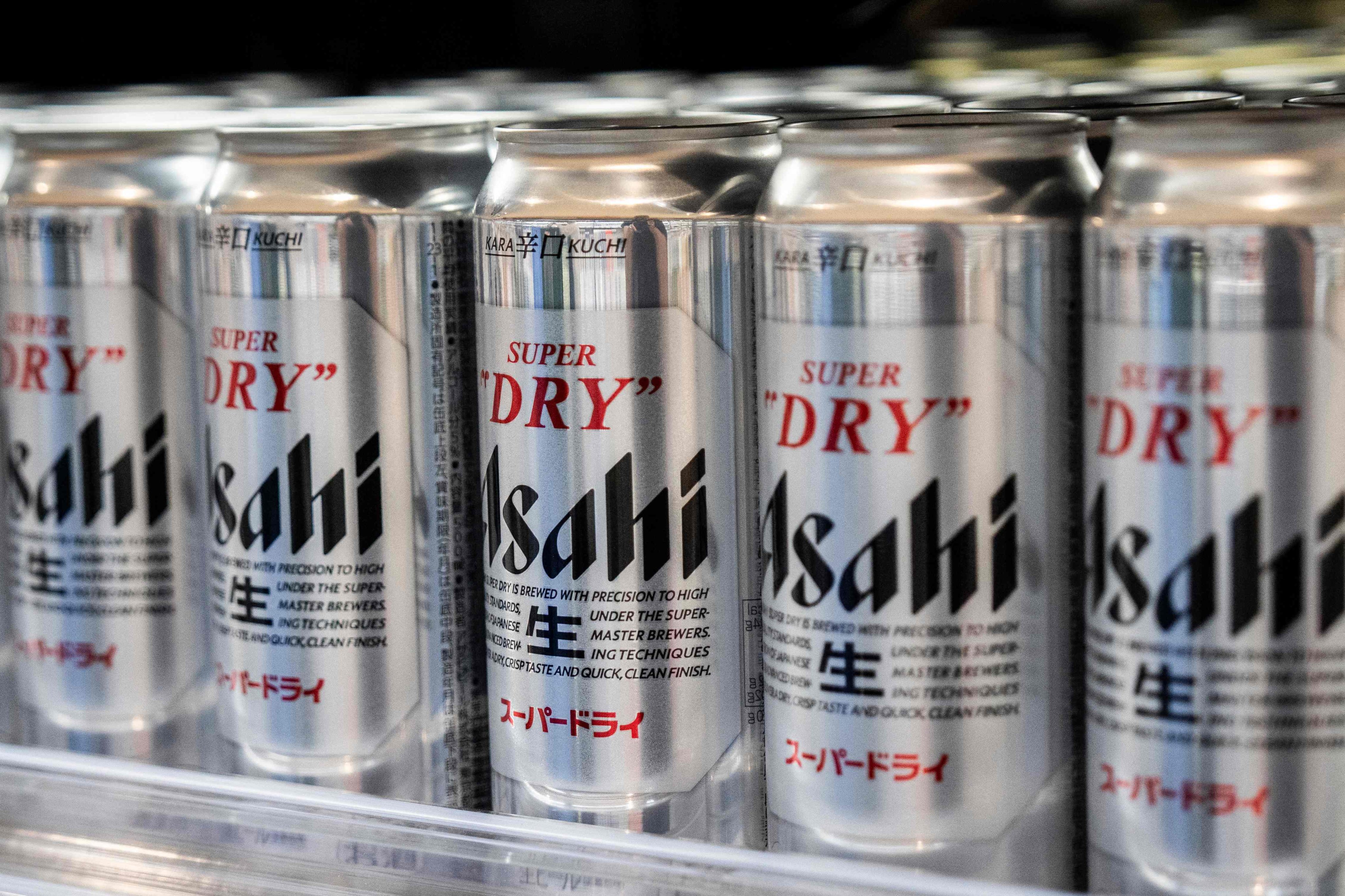 Japanese beer giant Asahi was hit by a cyberattack in September. Photo: AFP