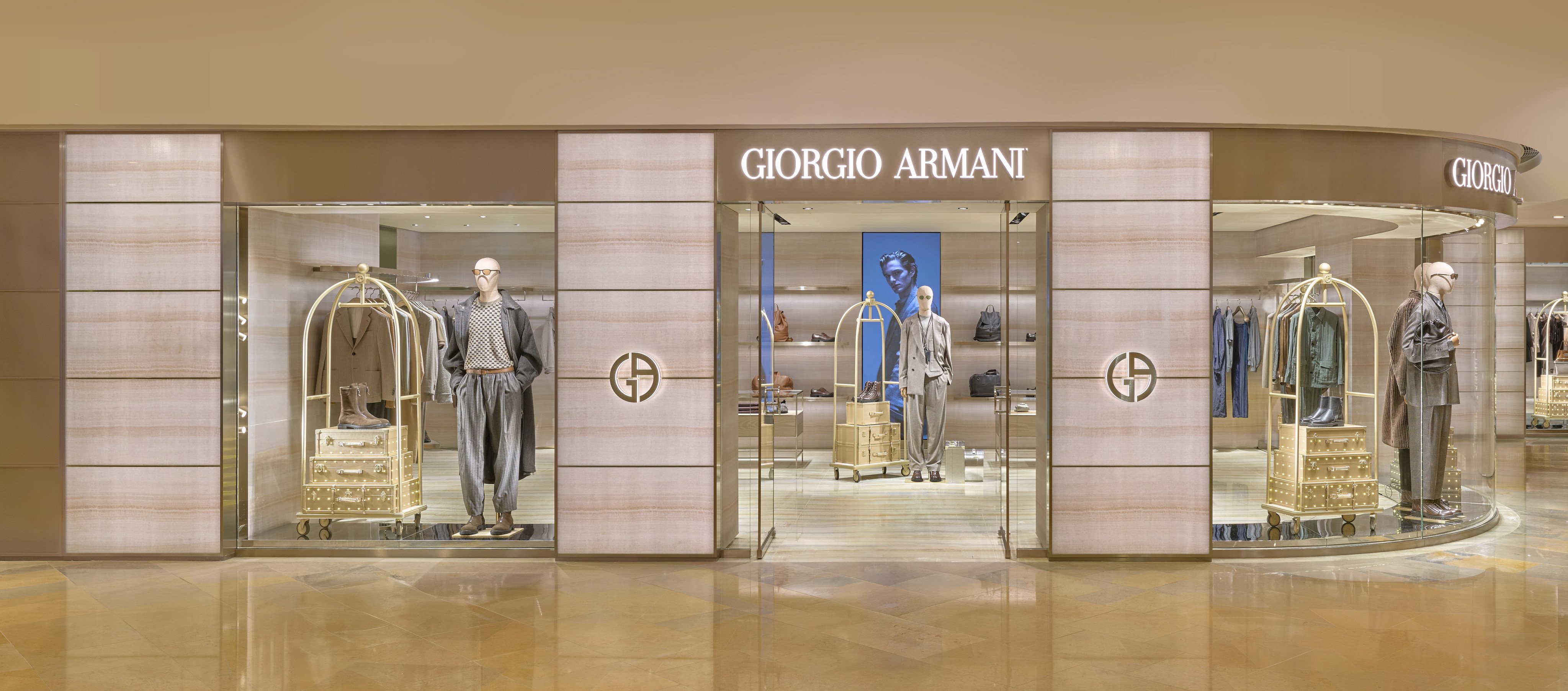 The new Giorgio Armani menswear boutique at Pacific Place in Hong Kong. Photo: Handout
