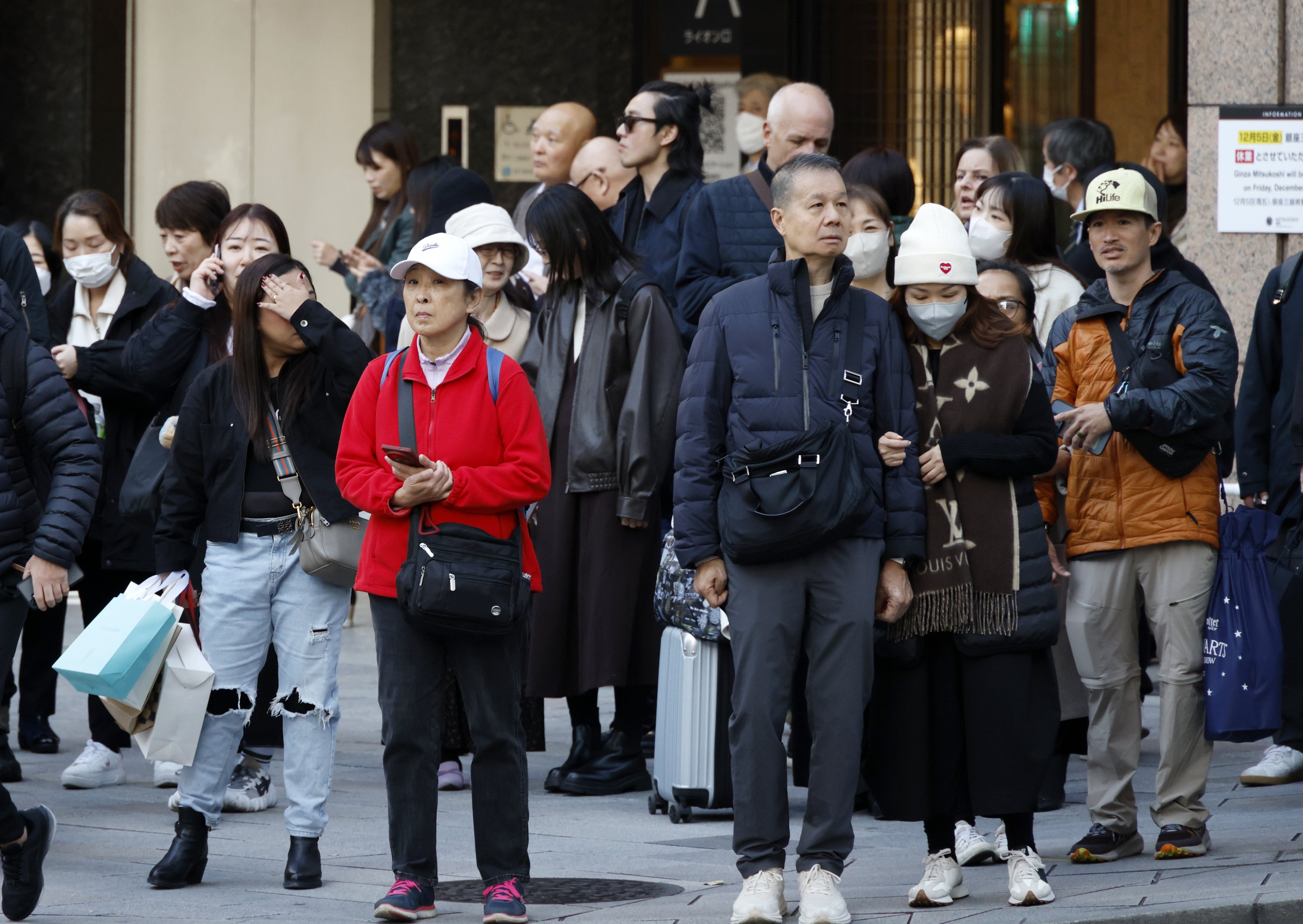 China’s embassy in Japan has advised citizens to suspend travel to the country. Photo: EPA