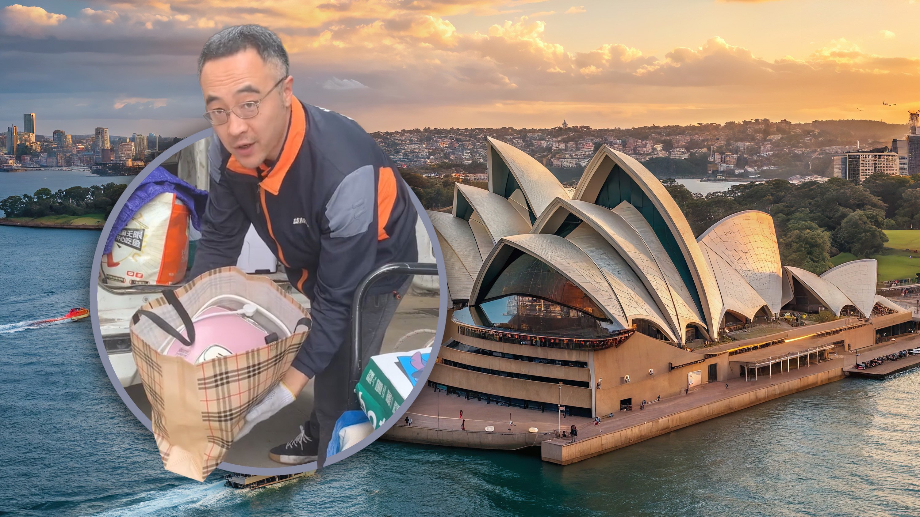 A middle-aged man who worked in Australia for 10 years and returned to China to work as a home mover has found a new vocation, teaching English. Photo: Shutterstock/Douyin