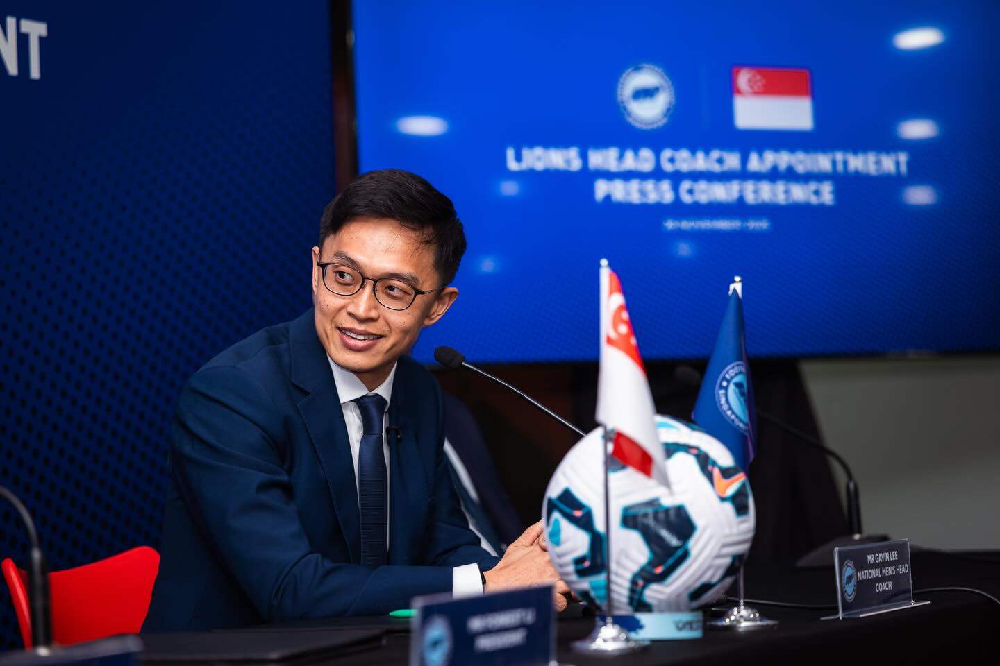 Gavin Lee has been appointed permanent head coach of the Singapore national football team on an 18-month contract. Photo: Football Association of Singapore