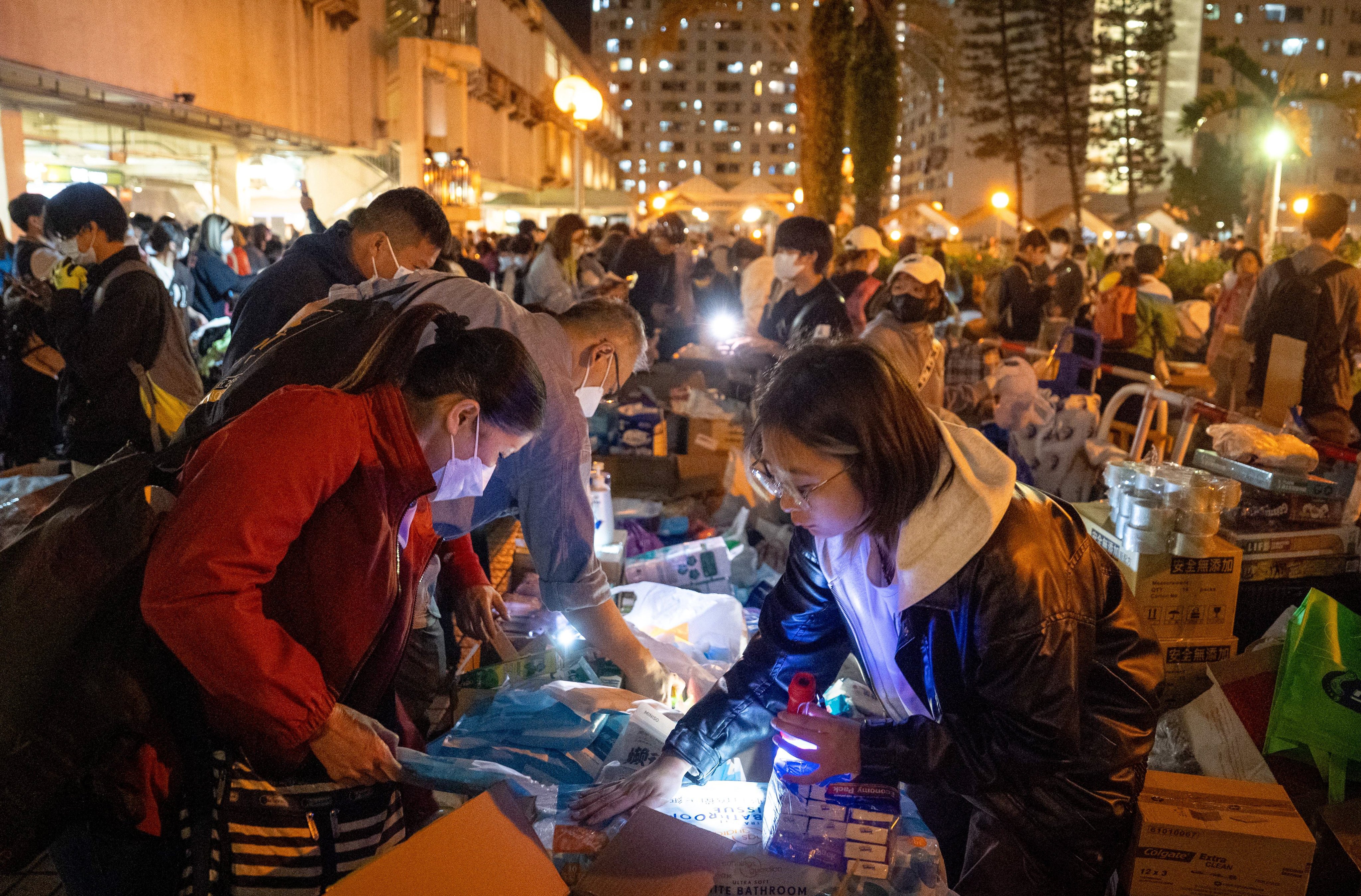 The Hong Kong community has swiftly rallied to support displaced families. Photo: Elson Li