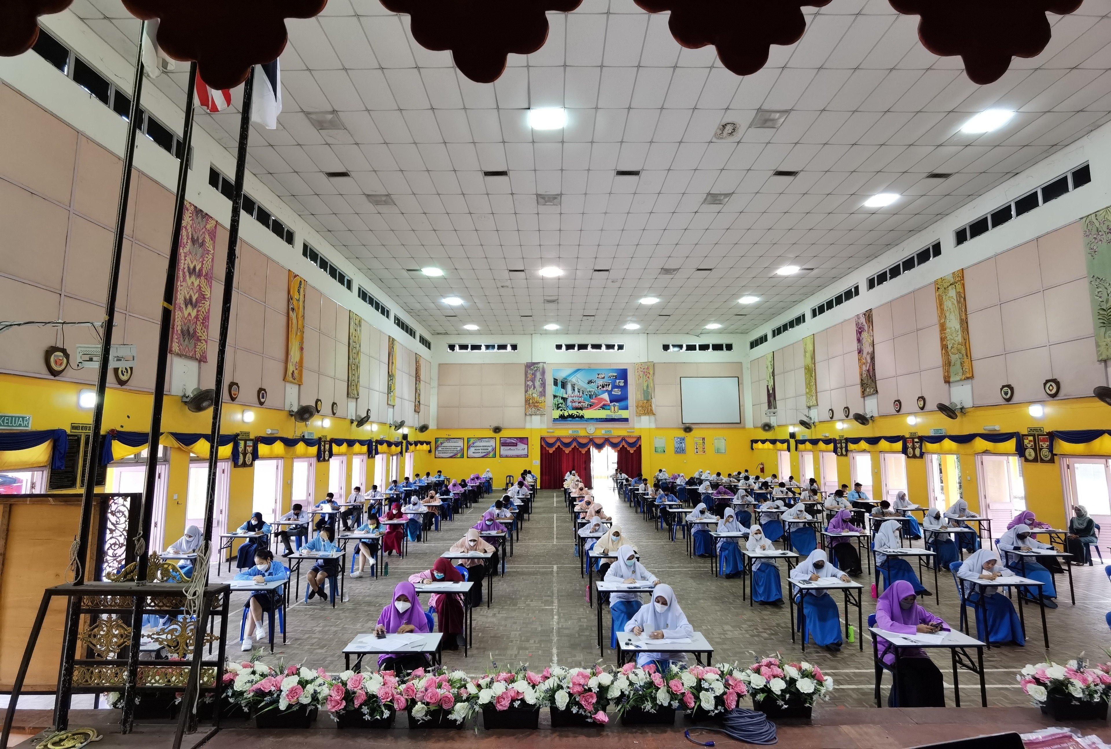 Students sitting for a national examination in Terengganu. A spate of bullying and other wrongdoings involving students in Malaysia has raised concerns of school safety. Photo: Shutterstock