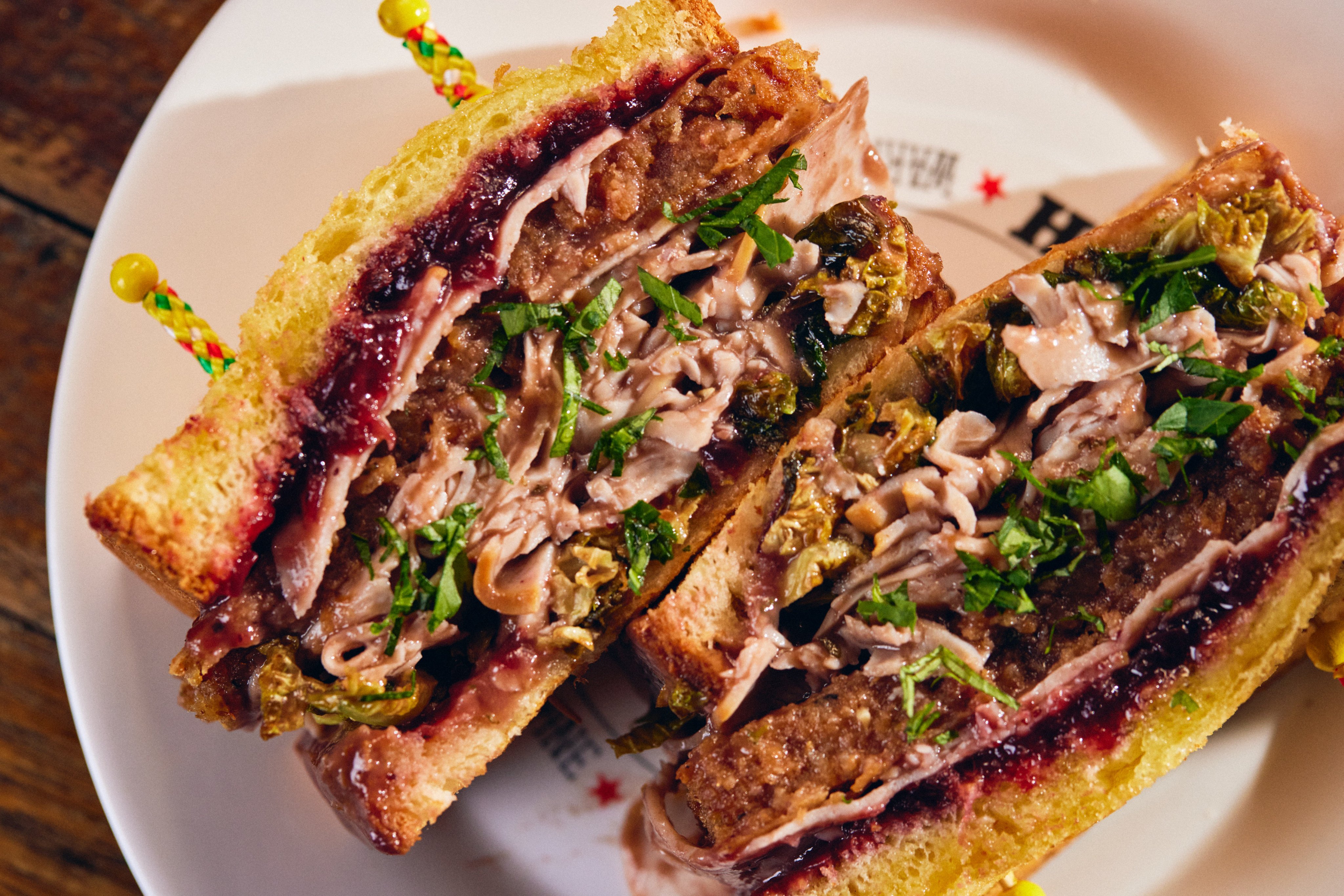 The Rudolph Sandwich at Honky Tonks in Hong Kong is a new take on the classic Thanksgiving turkey dinner. Photo: Honky Tonks