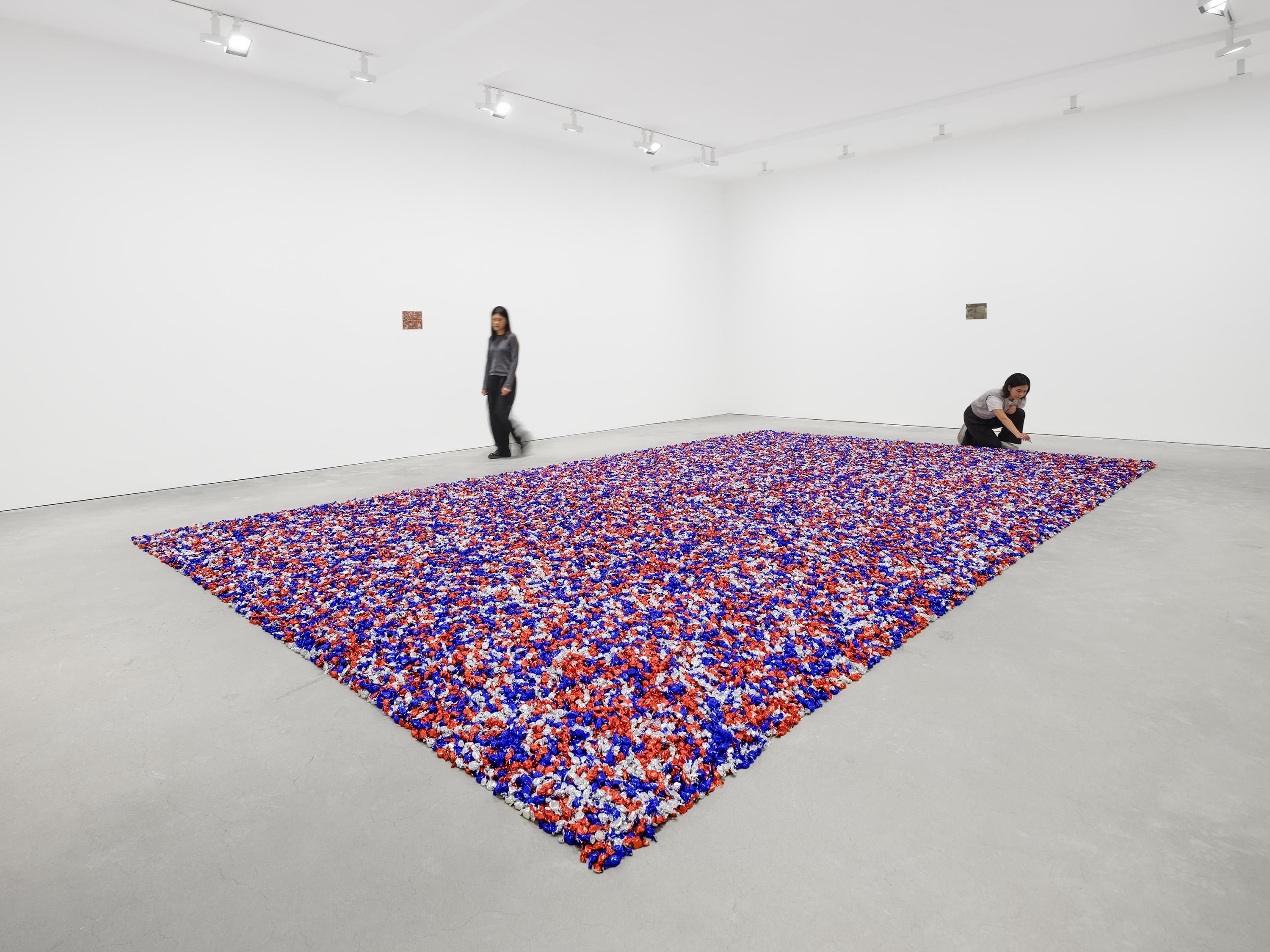 Untitled (Welcome Back Heroes), a 1991 work by Felix Gonzalez-Torres, comprises an “endless supply” of red, white and blue sweets, which are free for people to take. The work is part of “Somewhere Better Than This Place / Nowhere Better Than This Place”, an exhibition of the Cuban-American artist’s works at David Zwirner gallery in Hong Kong. Photo: David Zwirner