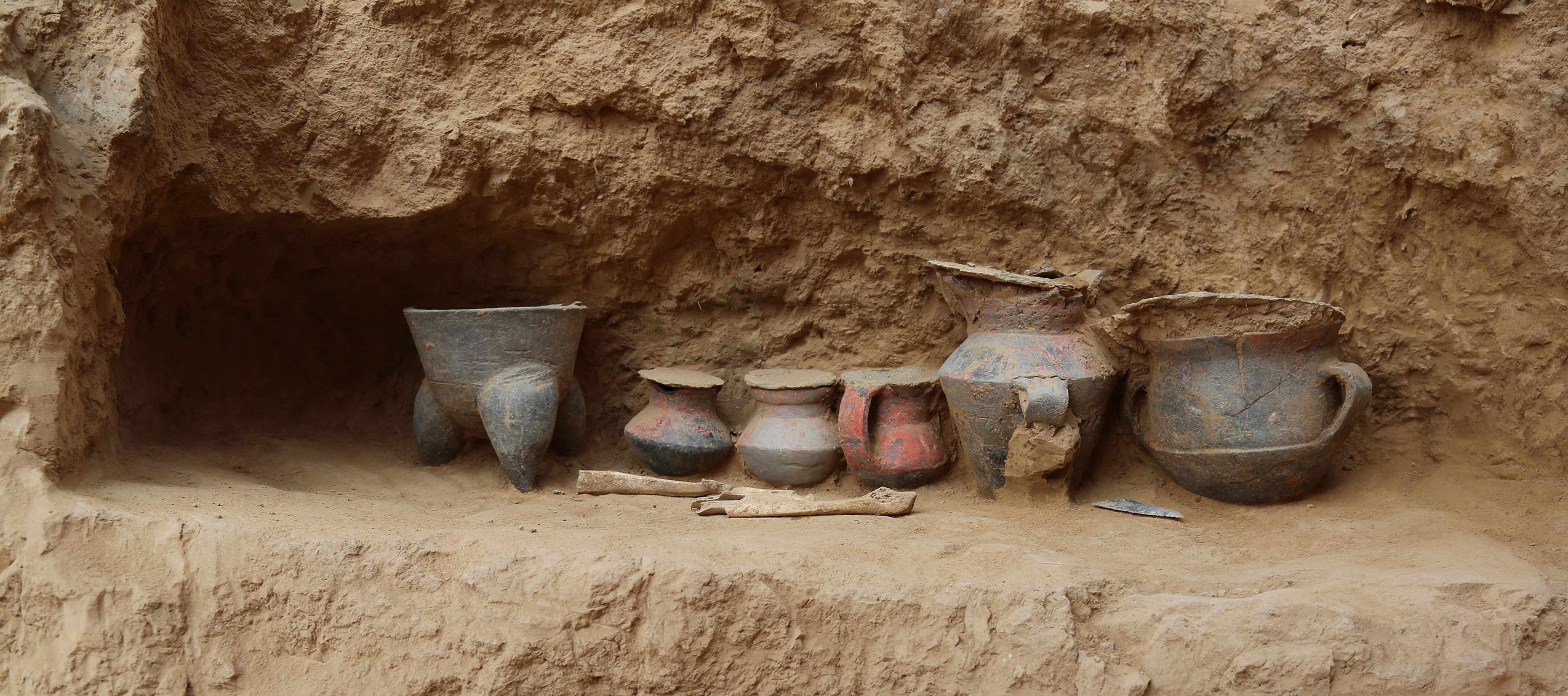 Shimao, located in the Yellow River valley in Shaanxi province, dates to the late Neolithic period, about 3,800 to 4,300 years ago. Photo: Xinhua