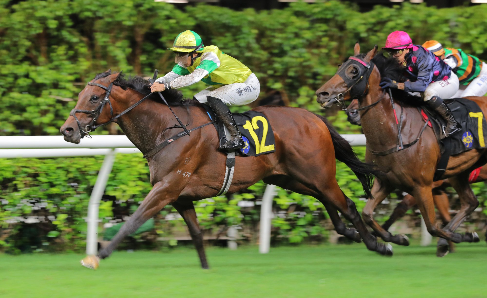 Keagan de Melo wins on Golden Darci at Happy Valley in June.