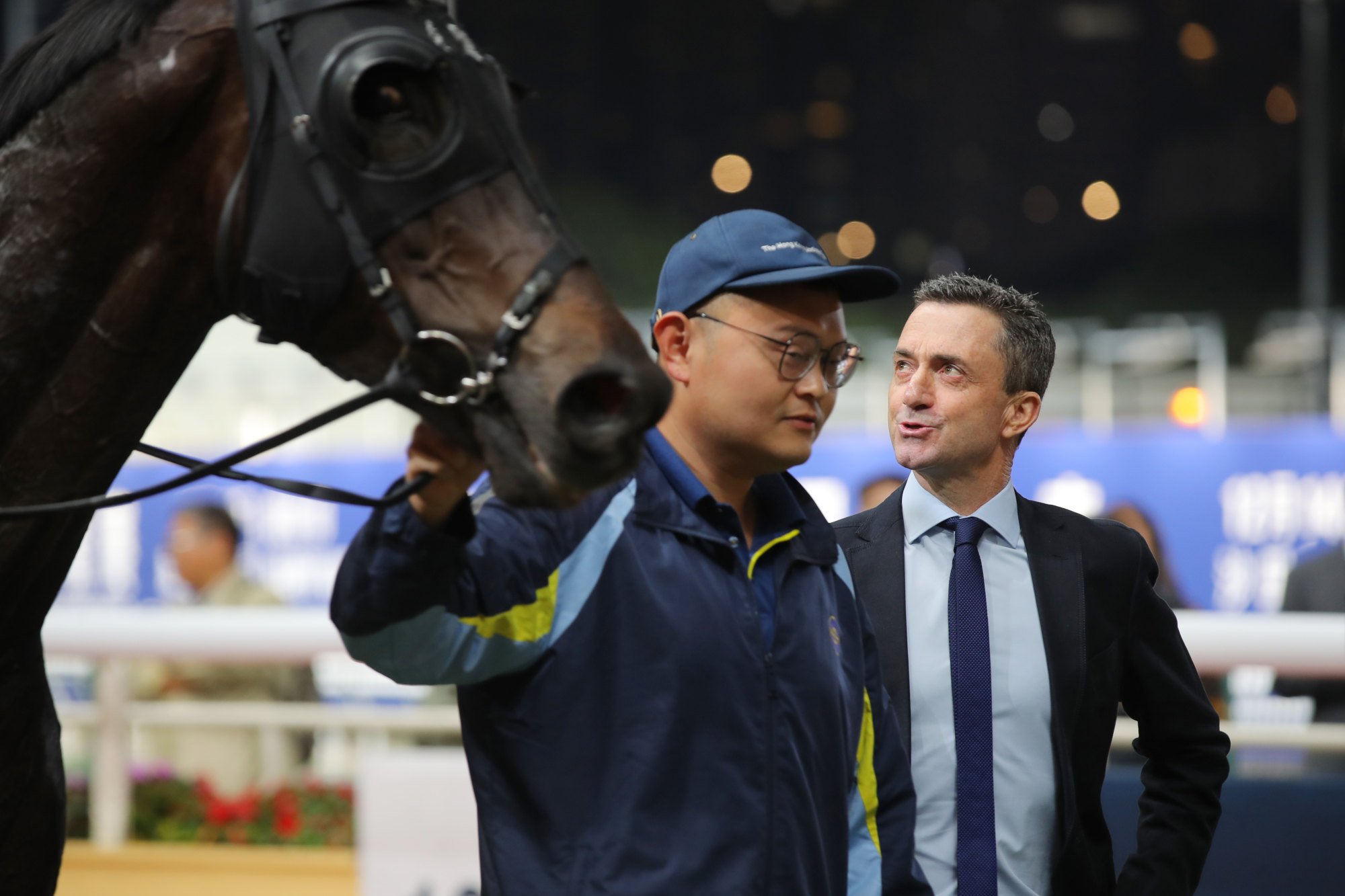 Douglas Whyte enjoys a winner at Happy Valley.