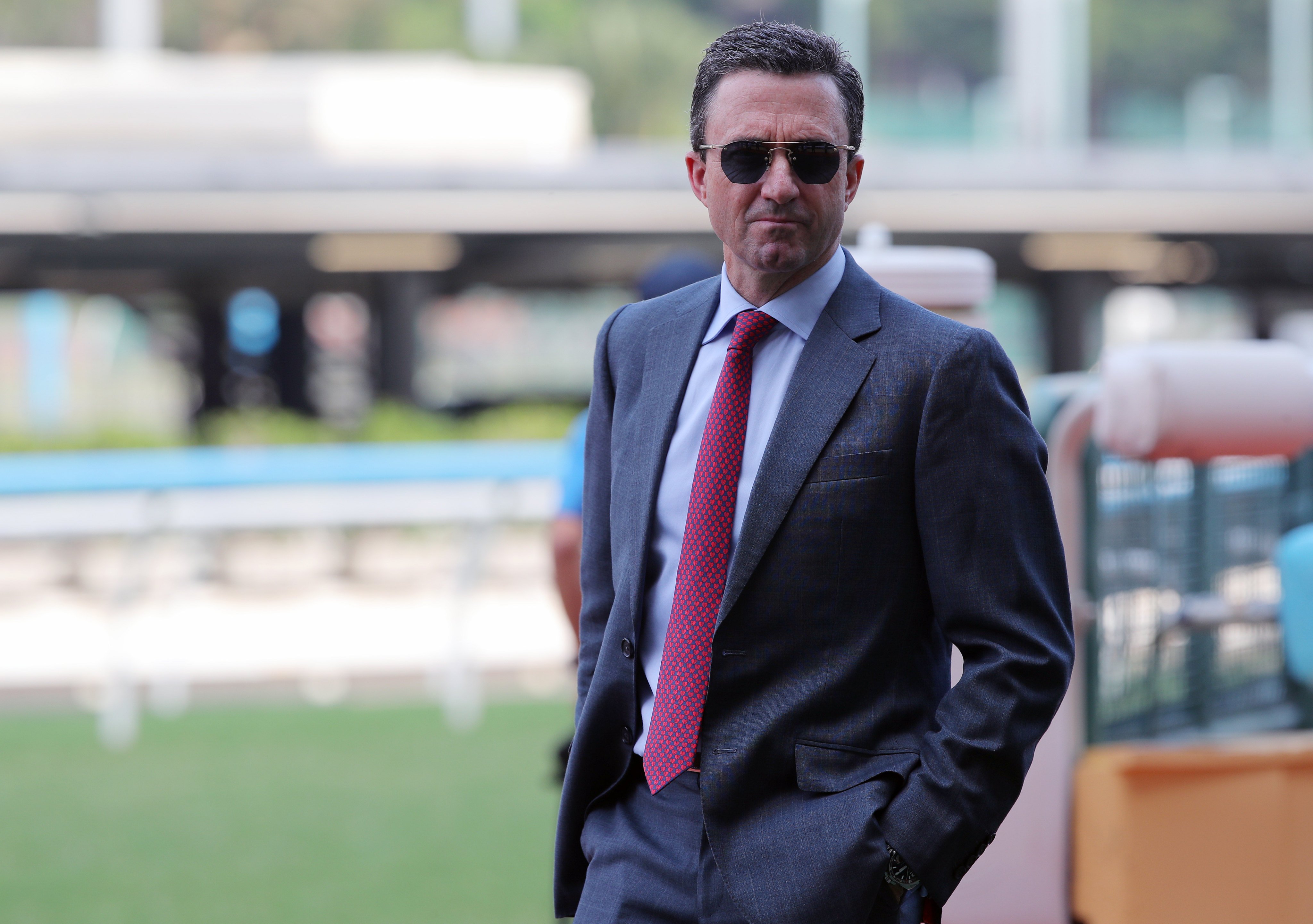 Douglas Whyte is hoping for a big run from Shanwah on Sunday. Photos: Kenneth Chan