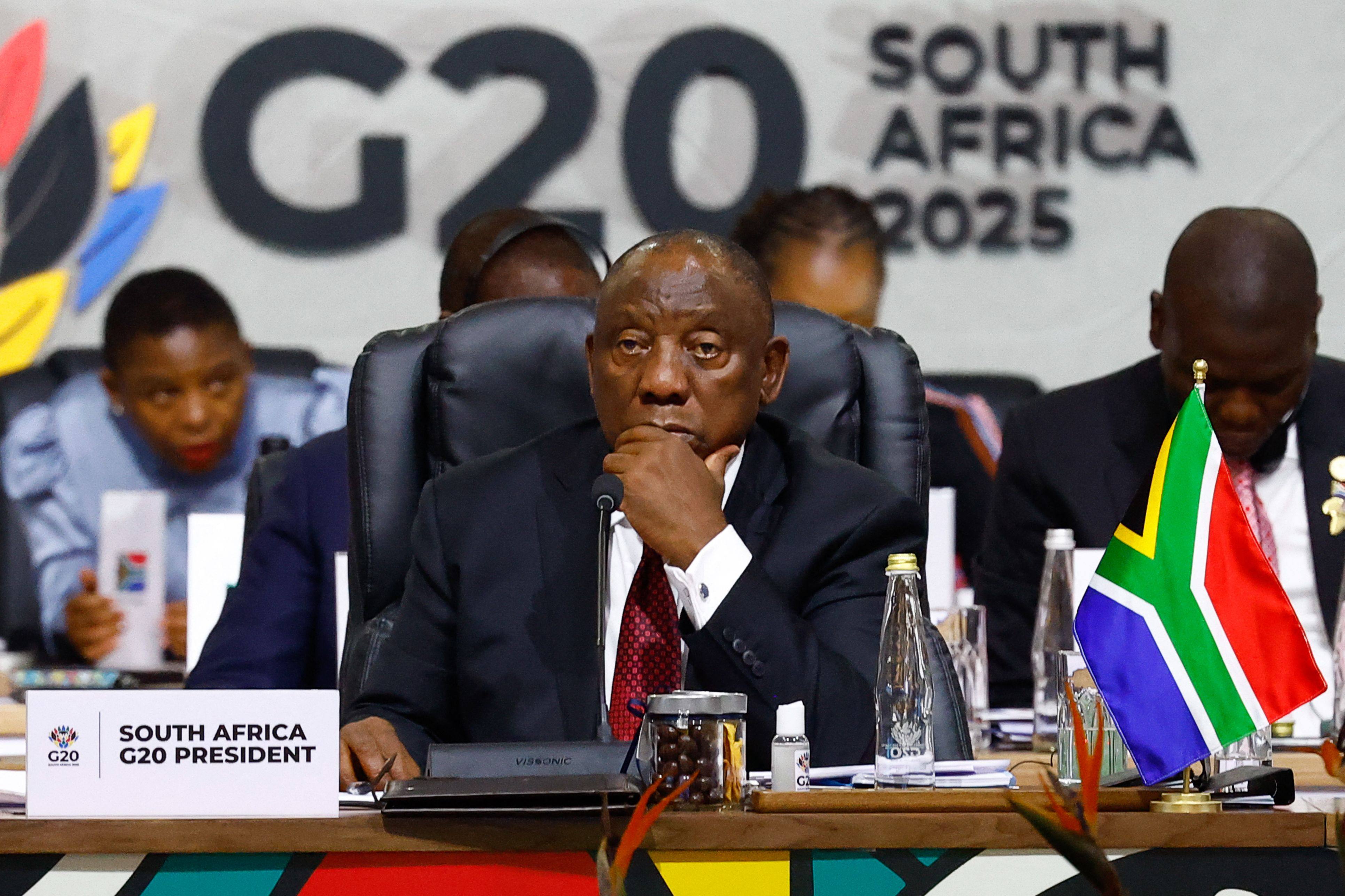 South African President Cyril Ramaphosa at the recent G20 summit in Johannesburg. Photo: AFP