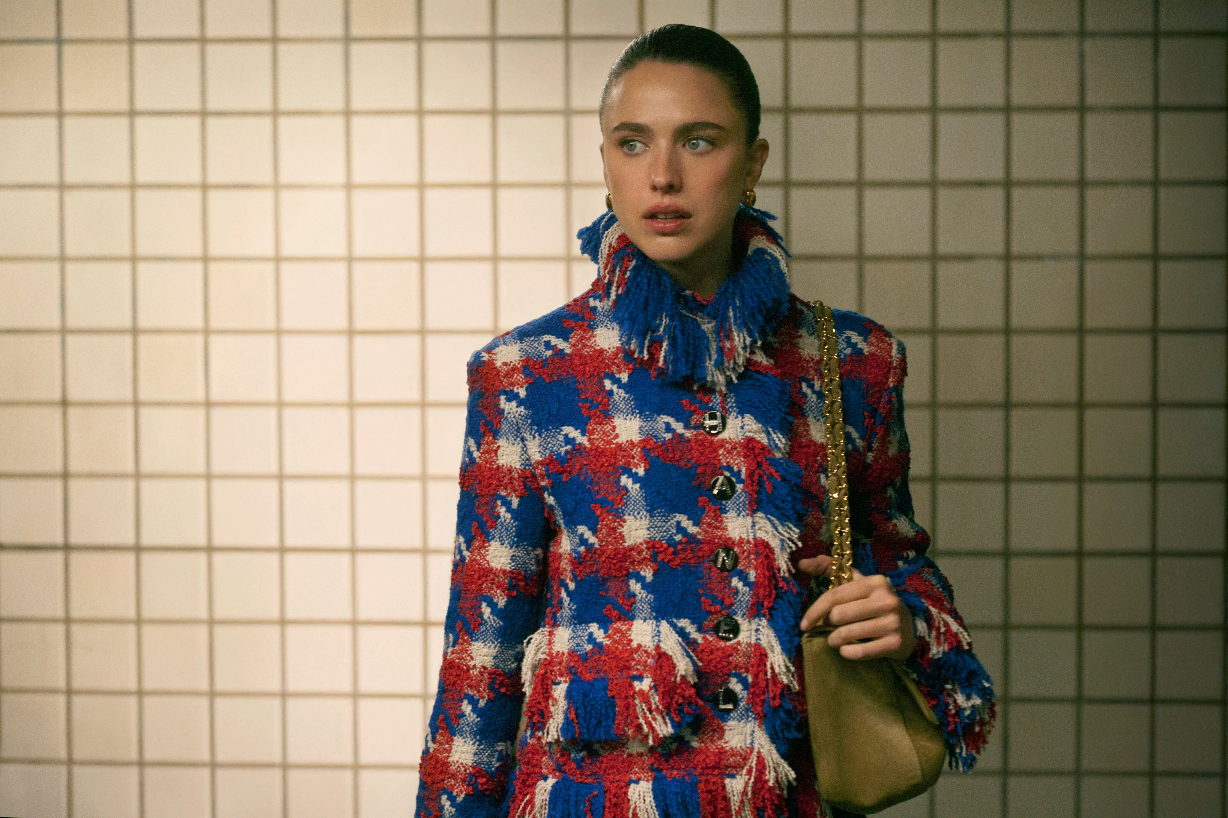 Margaret Qualley stars in a short film directed by Michel Gondry for the Chanel métiers d’art 2026 collection, revealed in New York on December 2. Photo: Handout