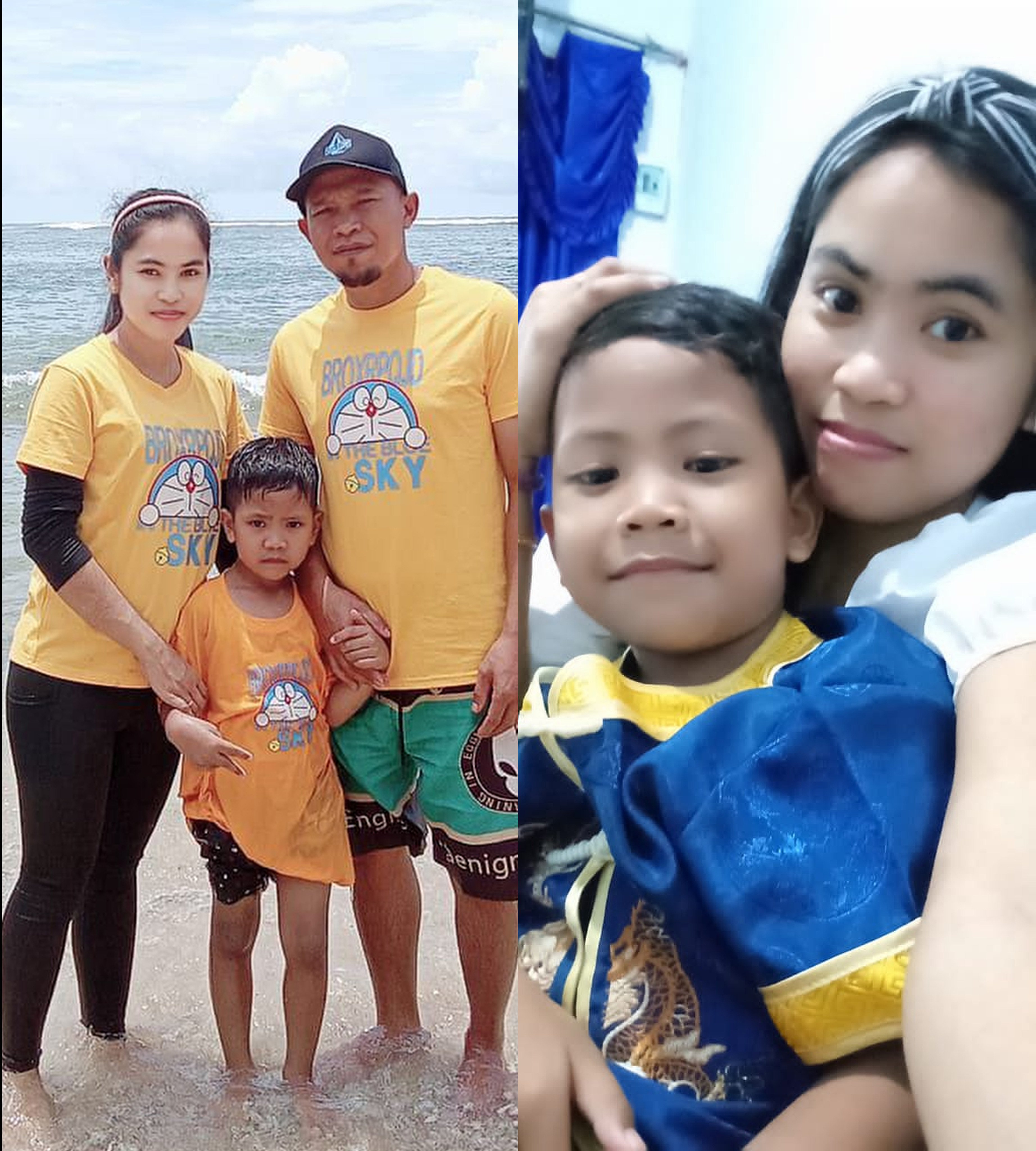 Erawati with her husband, Suyitno, and son, Doni. Photo: Suyitno