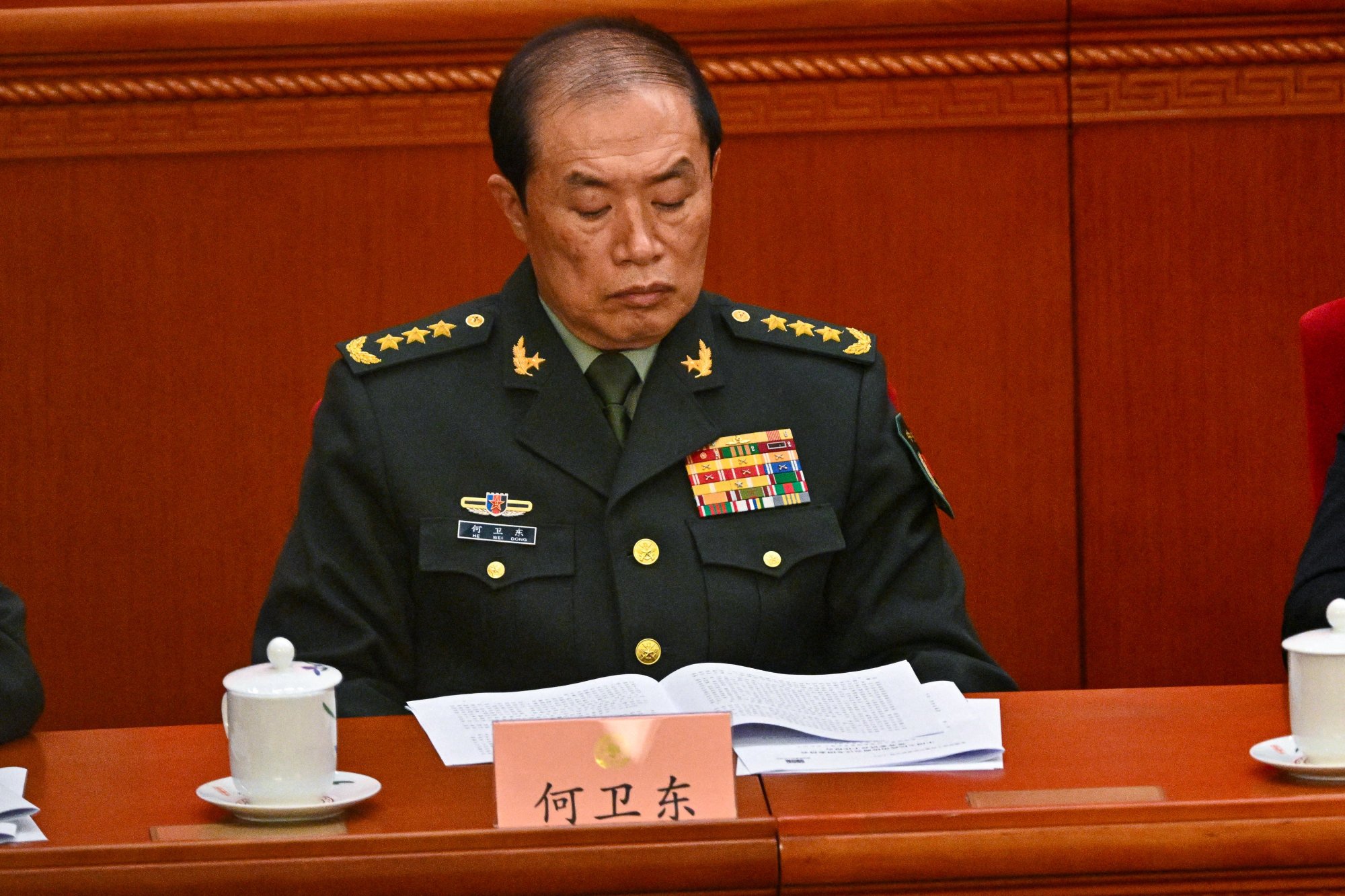 He Weidong, a former vice-chairman of the China Military Commission, was among nine top generals expelled from the Communist Party and military in October. Photo: AFP He Weidong, a former vice-chairman of the China Military Commission, was among nine top generals expelled from the Communist Party and military in October. Photo: AFP