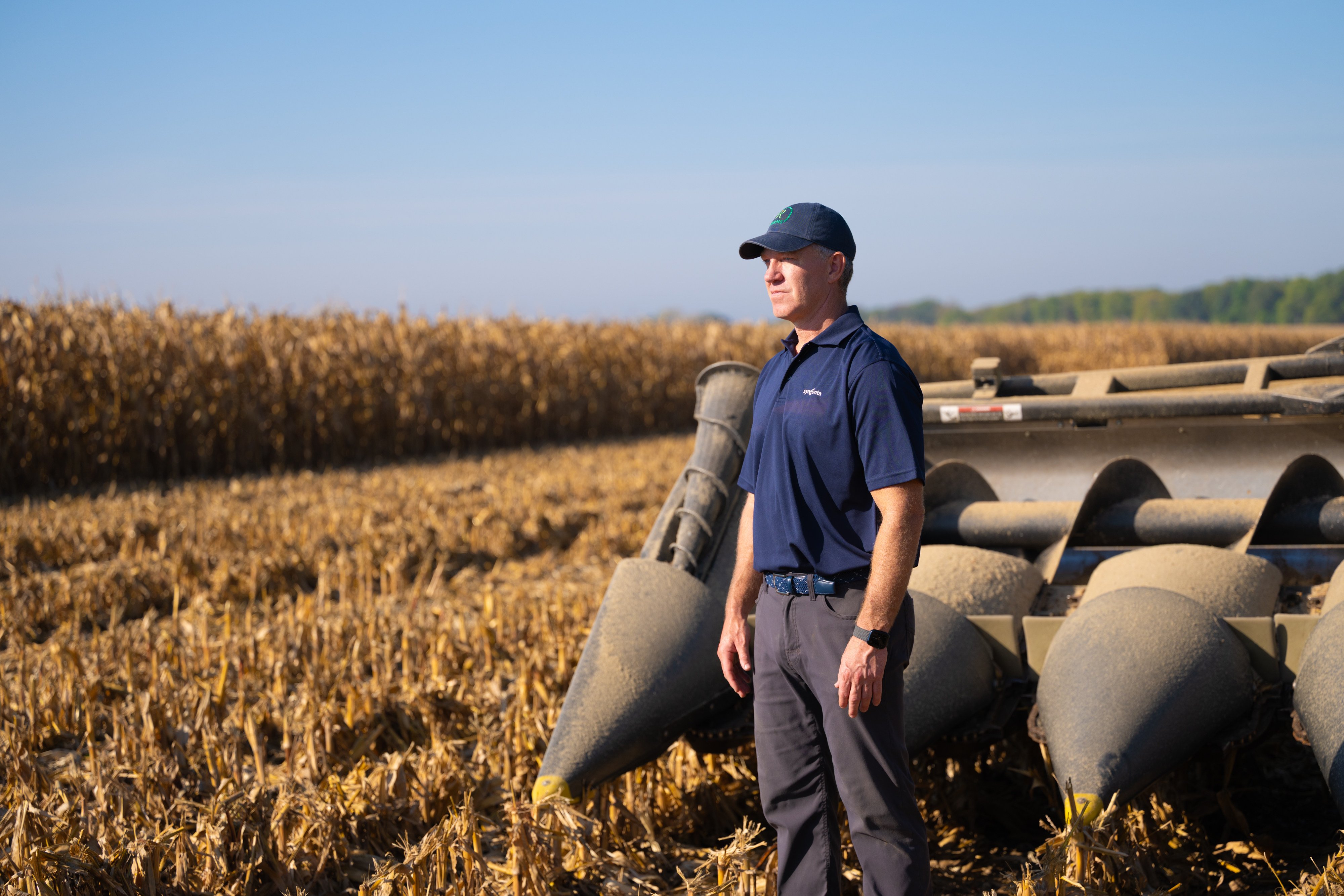 Jeff Rowe, the CEO of Syngenta, at his family farm in the US state of Illinois on September 30, 2025. Photo: Anthony Collins/Handout