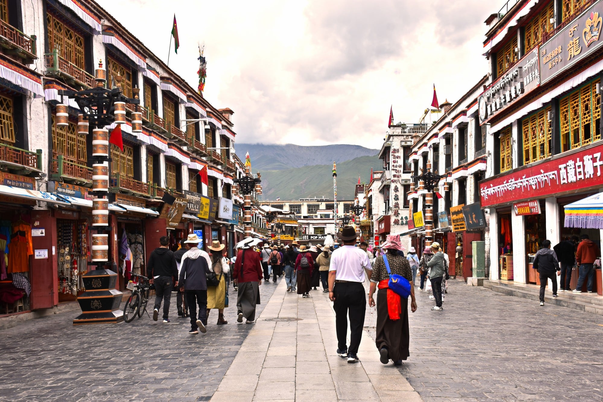 Barkhor Circuit, or Barkhor Street, lies in the heart of Lhasa’s old town, serving as a busy market and a sacred pilgrimage route. Photo: Shutterstock Barkhor Circuit, or Barkhor Street, lies in the heart of Lhasa’s old town, serving as a busy market and a sacred pilgrimage route. Photo: Shutterstock