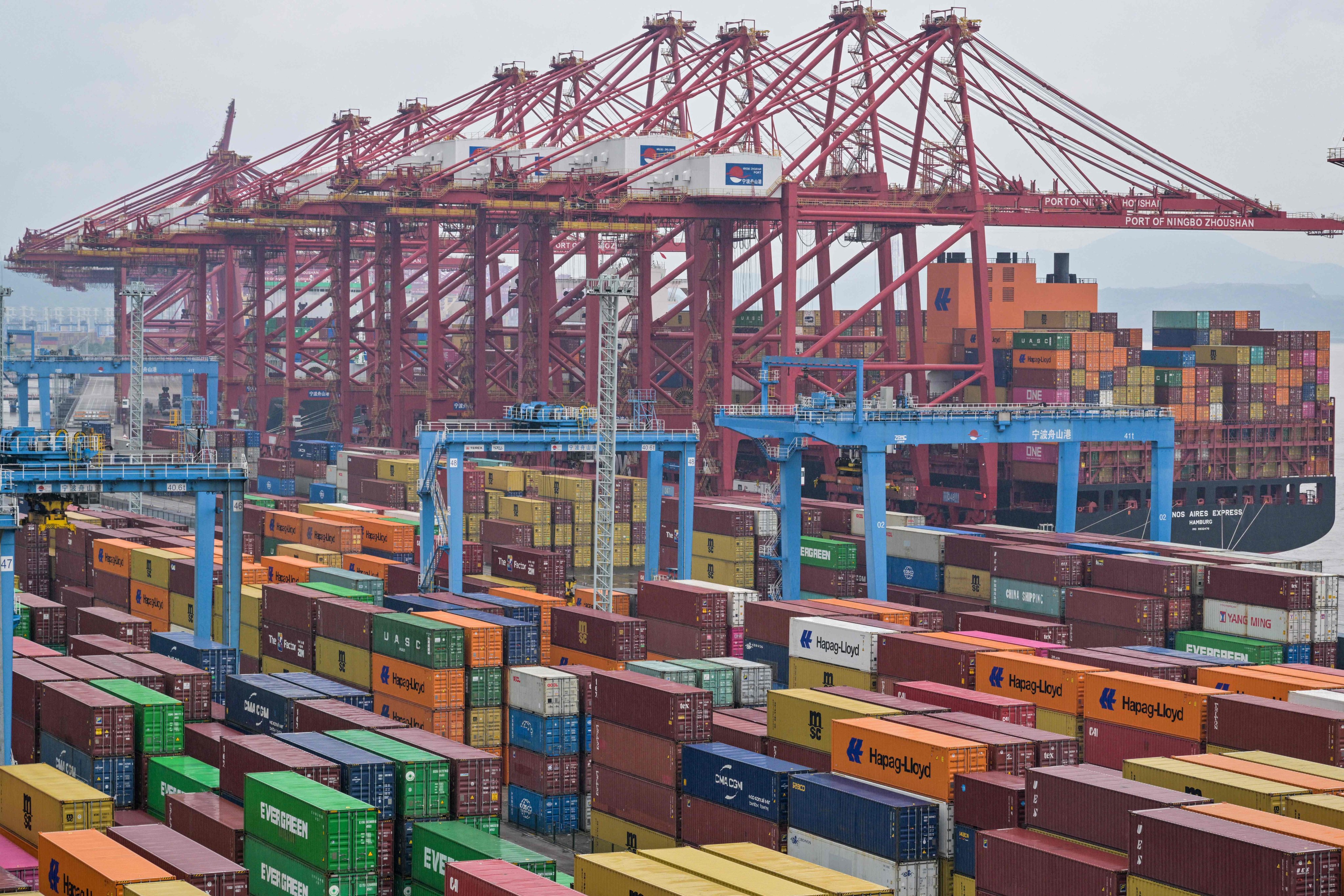 China was home to six of the world’s top 10 container ports by volume last year, including Ningbo-Zhoushan in the eastern province of Zhejiang. Photo: AFP