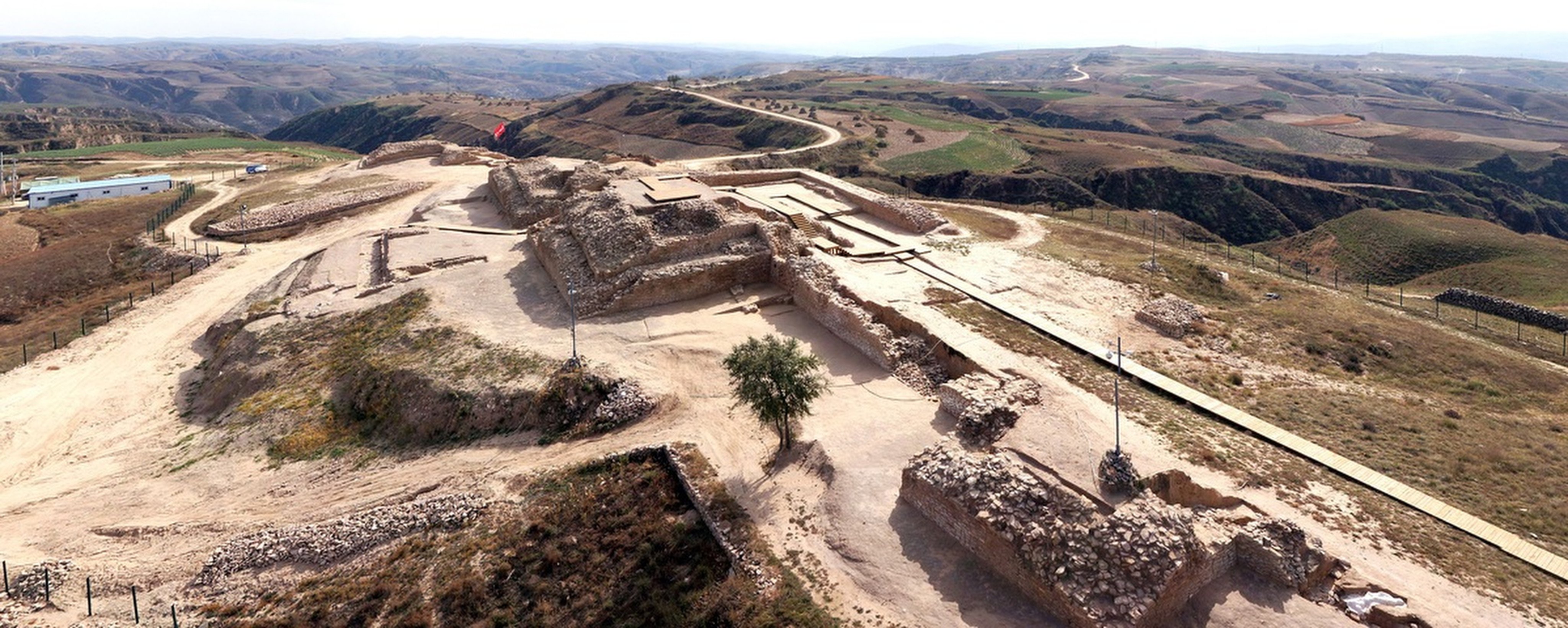 Excavation at the large stone-walled site at Shimao began in 2012. Photo: Handout