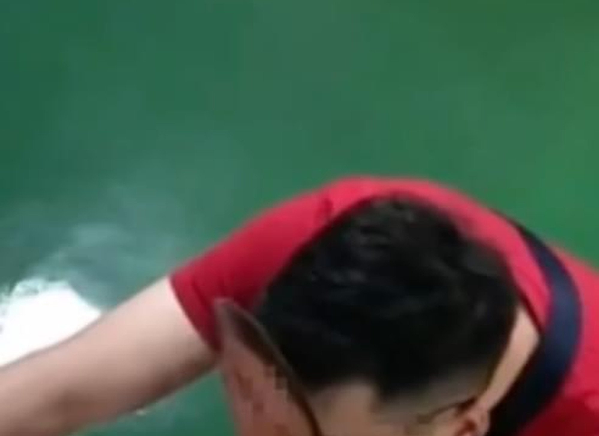 The incriminating images were captured by a surveillance camera positioned above the facial recognition machine. Photo: 163.com The incriminating images were captured by a surveillance camera positioned above the facial recognition machine. Photo: 163.com