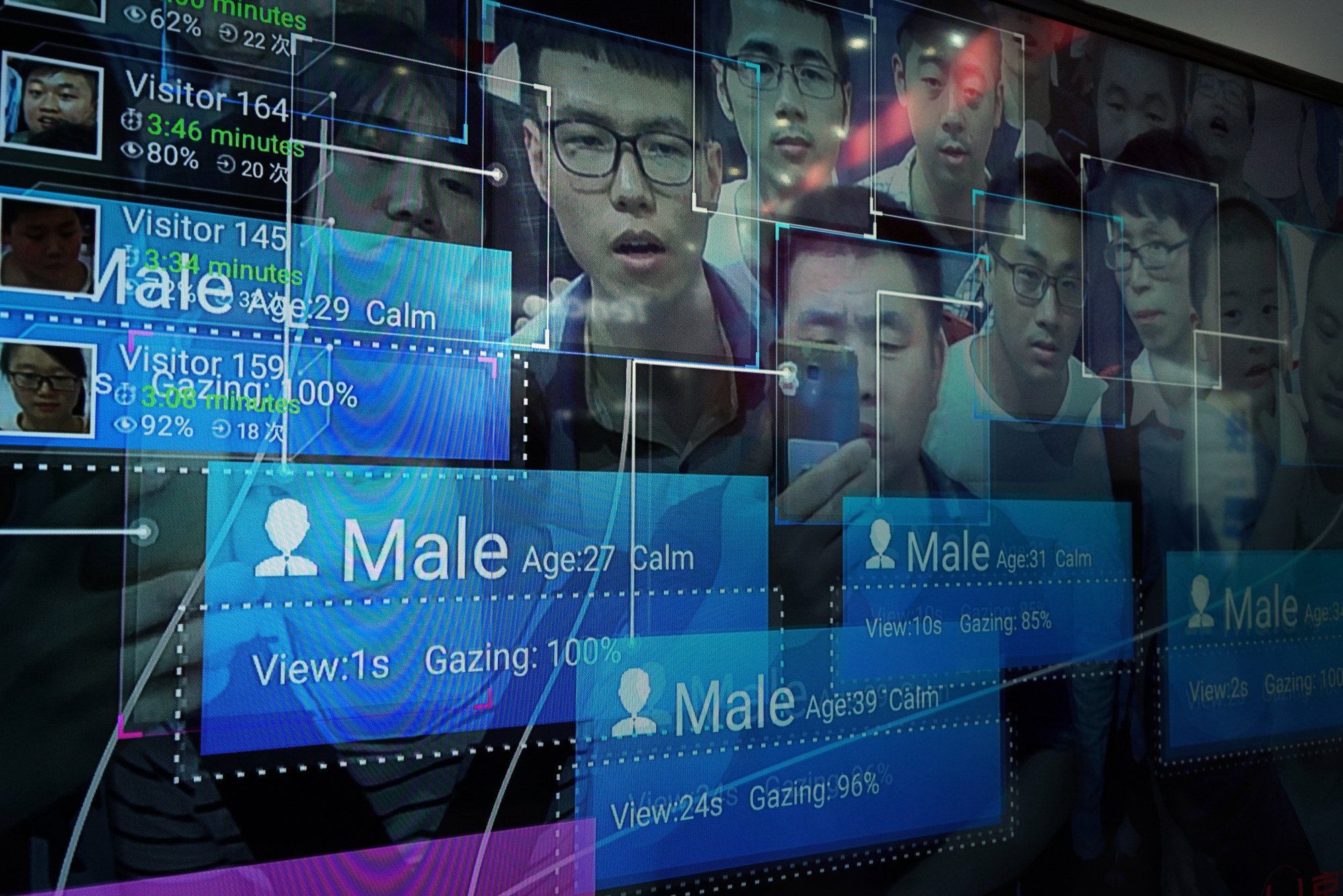 Online observers have pointed out that facial recognition technology, illustrated above, which operates at a lower resolution, can be bypassed. Photo: Getty Images Online observers have pointed out that facial recognition technology, illustrated above, which operates at a lower resolution, can be bypassed. Photo: Getty Images