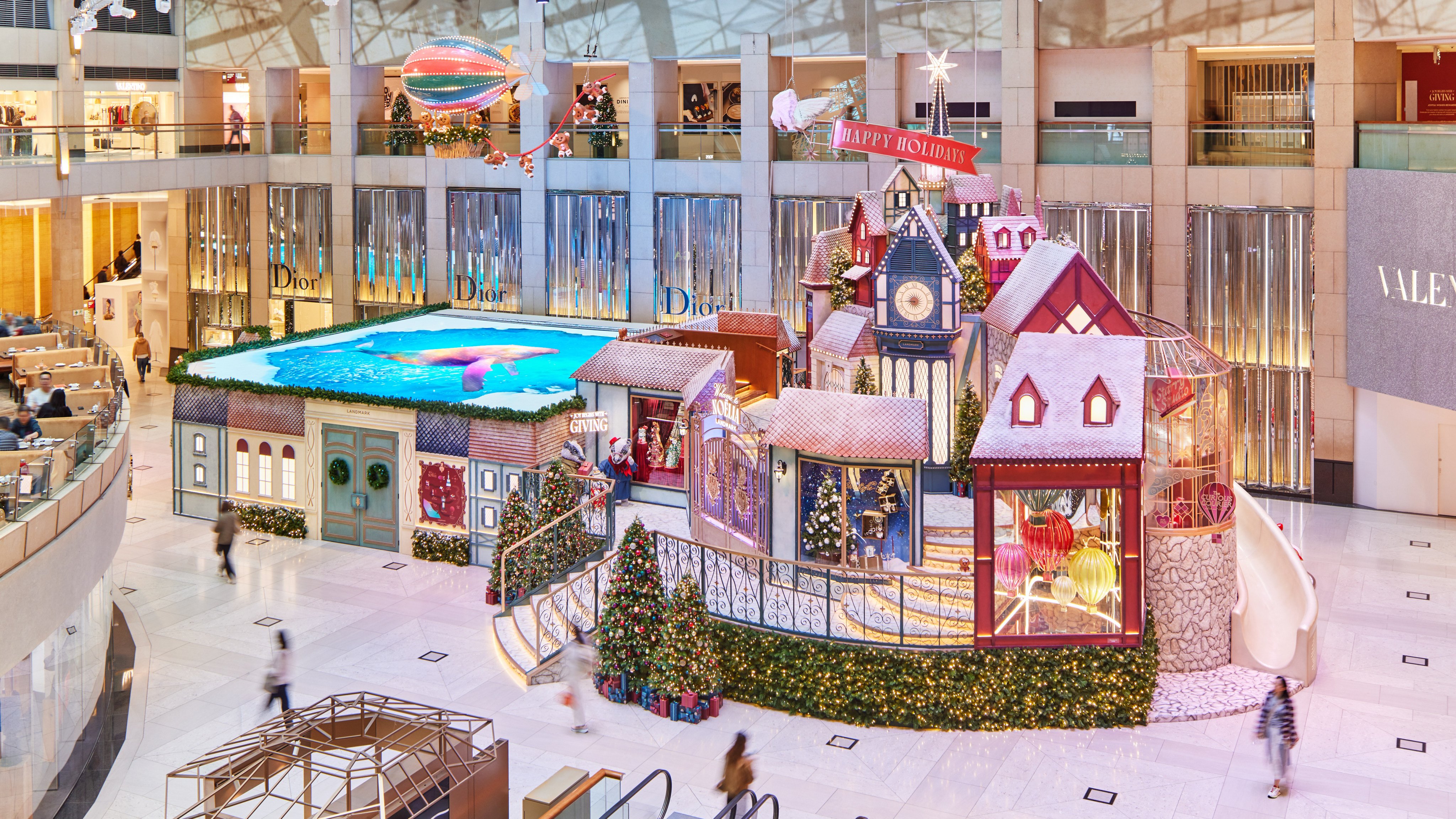 The Noëlia Christmas village at Hong Kong’s Landmark Atrium. Photo: Handout