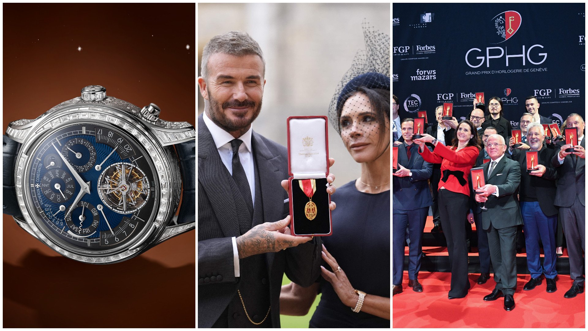 Vacheron Constantin Les Cabinotiers Grand Complication High Jewellery – Moon Dust; Sir David Beckham is knighted while Lady Victoria Beckham sports a Patek Philippe haute joaillerie watch; GPHG announces winners in Geneva. Photos: Handout/Xinhua
