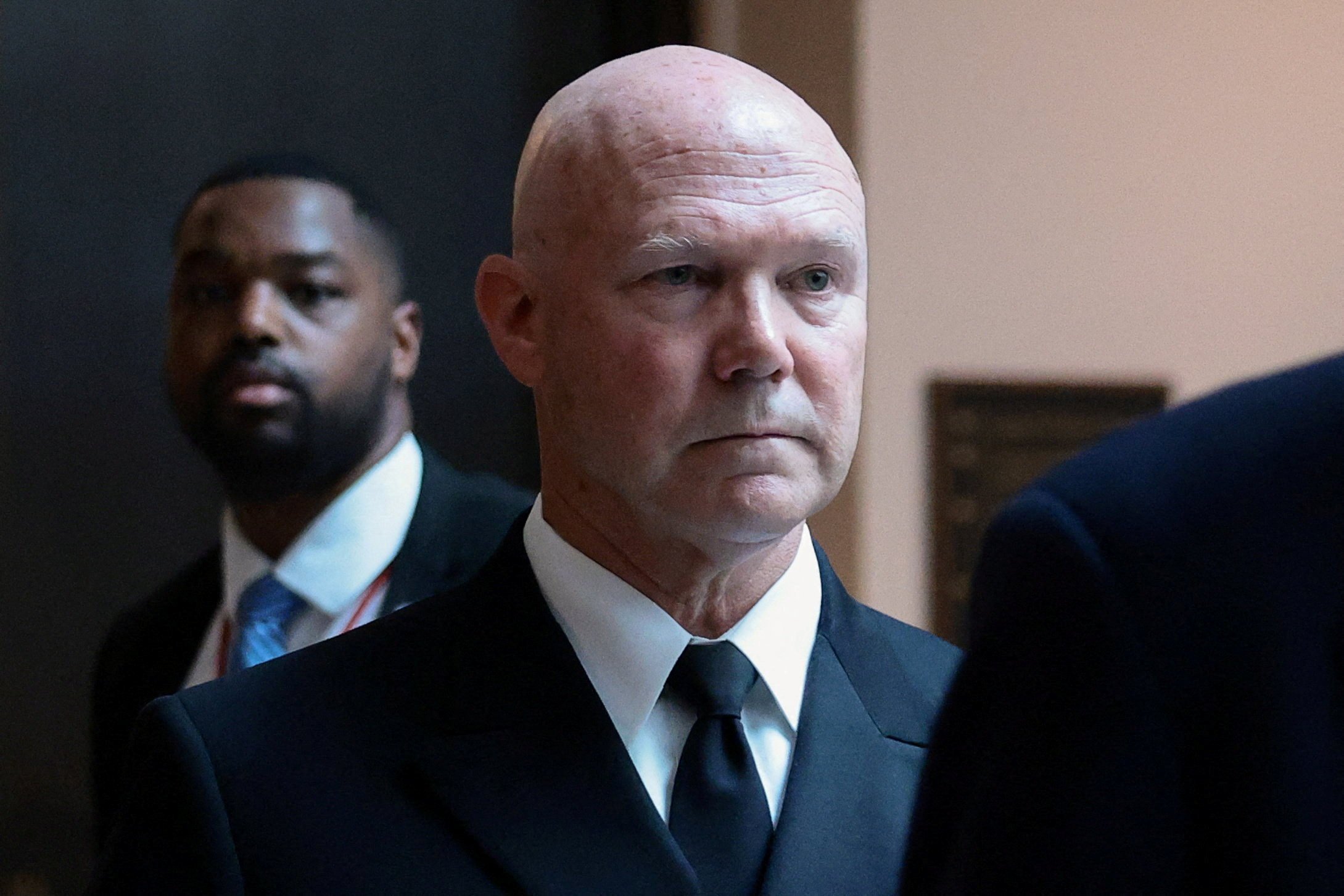 US Navy Admiral Frank ‘Mitch’ Bradley at Capitol Hill in Washington. Photo: Reuters