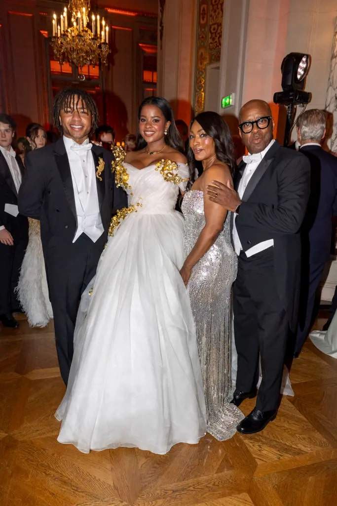 Bronwyn Vance with her parents, Angela Bassett and Courtney B. Vance, and twin brother Slater Vance, at the prestigious Le Bal des Débutantes. Photo: Le Bal