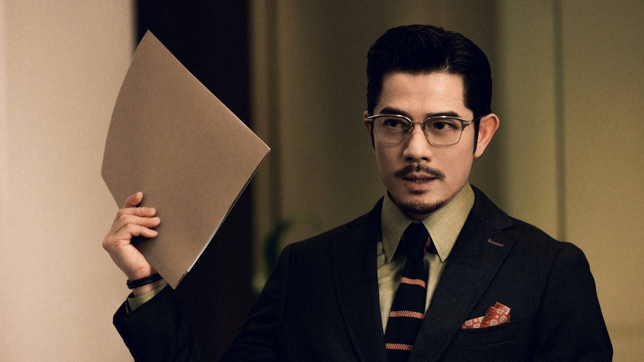 Aaron Kwok in a still from Under Current (category IIB, Cantonese), directed by Alan Mak. Francis Ng and Alex Fong co-star.