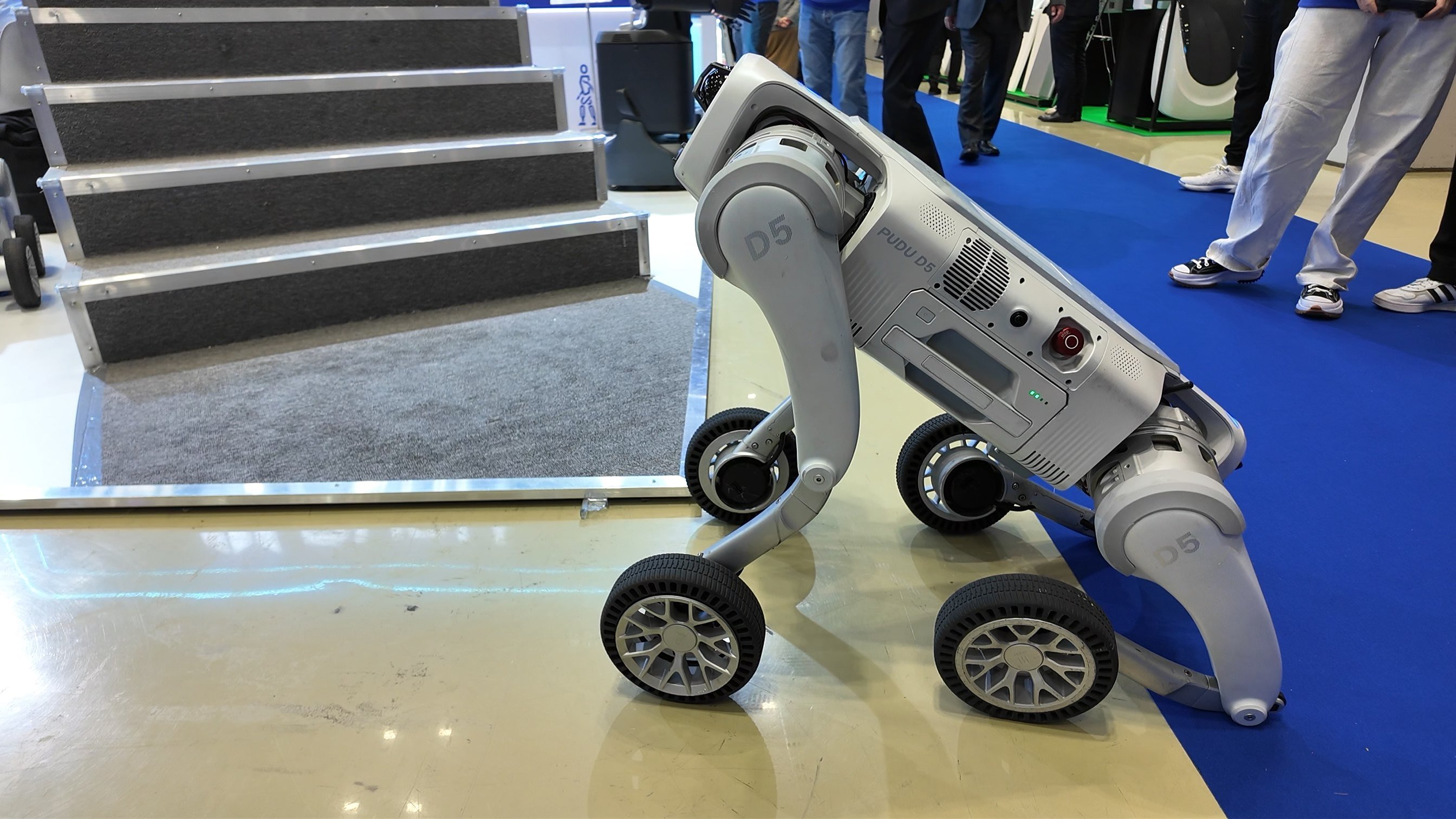 Pudu Robotics’ latest quadruped model, D5, debuted at IREX. Photo: Wency Chen