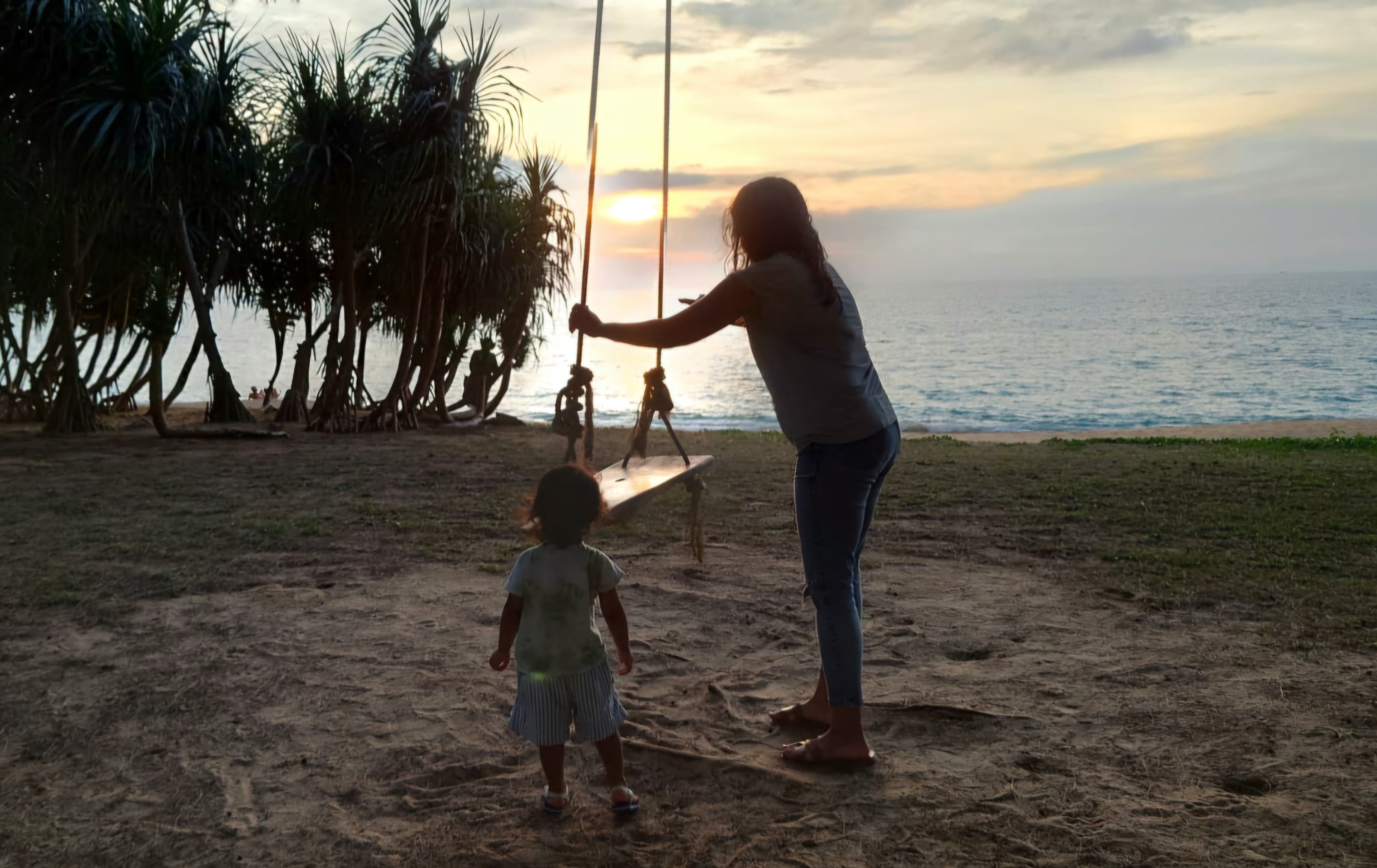 Asha plays with her child. The high-flying marketing executive started off knowing all about positive stress, but a battle with cancer, a new baby and an alcoholic husband saw her have to learn new ways to overcome her mental tension. Photo: Asha