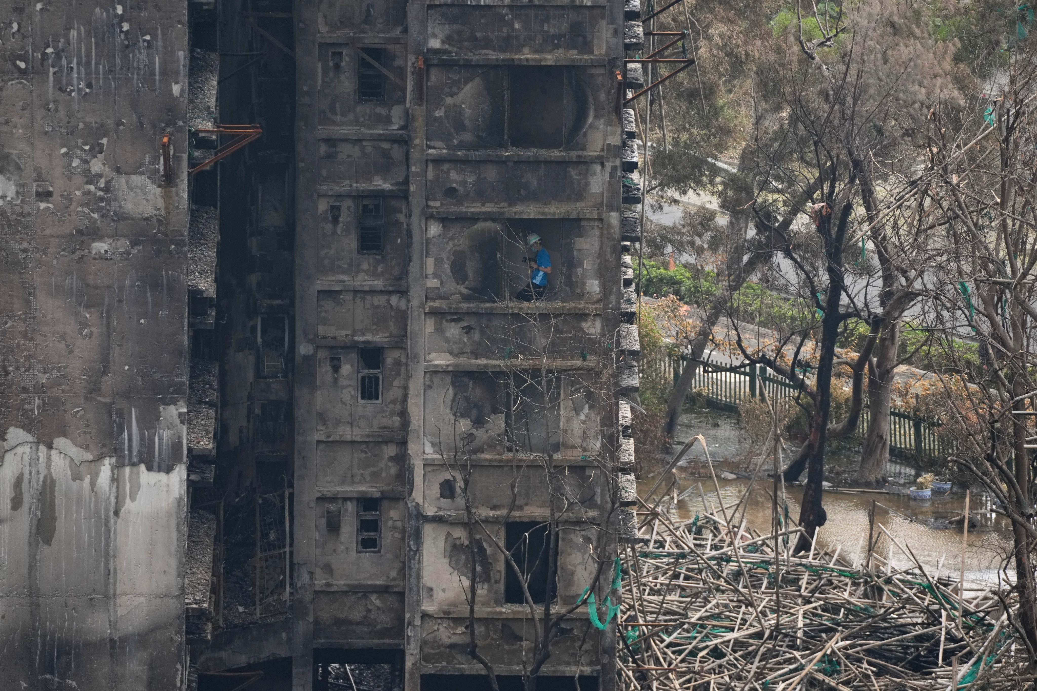 Thirteen households at Wang Fuk Court remain uncontactable more than 10 days after the fire. Photo: Karma Lo