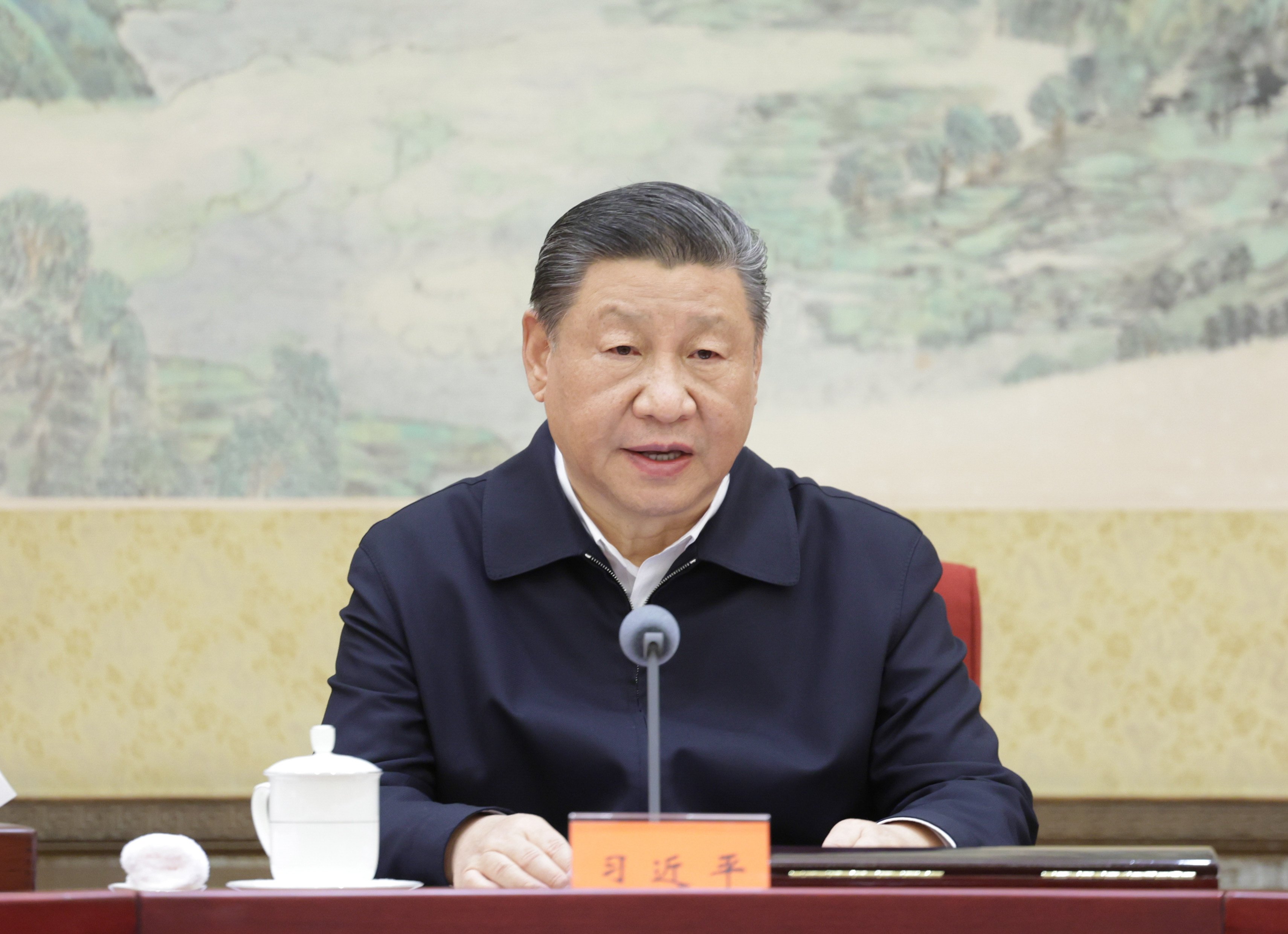 President Xi Jinping presided over a meeting of the Politburo of China’s Communist Party, held in advance of the annual central economic work conference. Photo: Xinhua