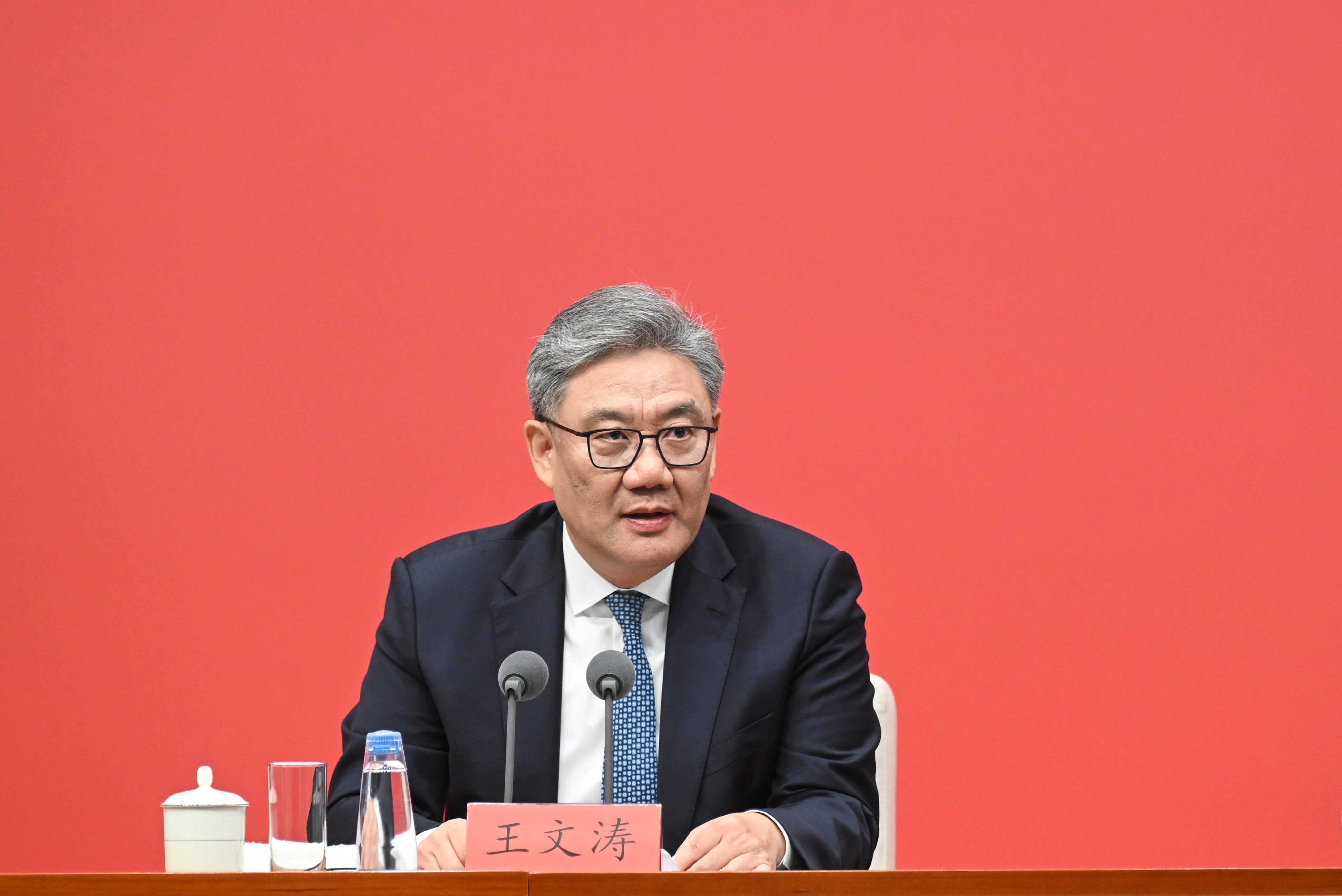Commerce Minister Wang Wentao has called for China to push ahead with opening-up policies over the next five years. Photo: Xinhua