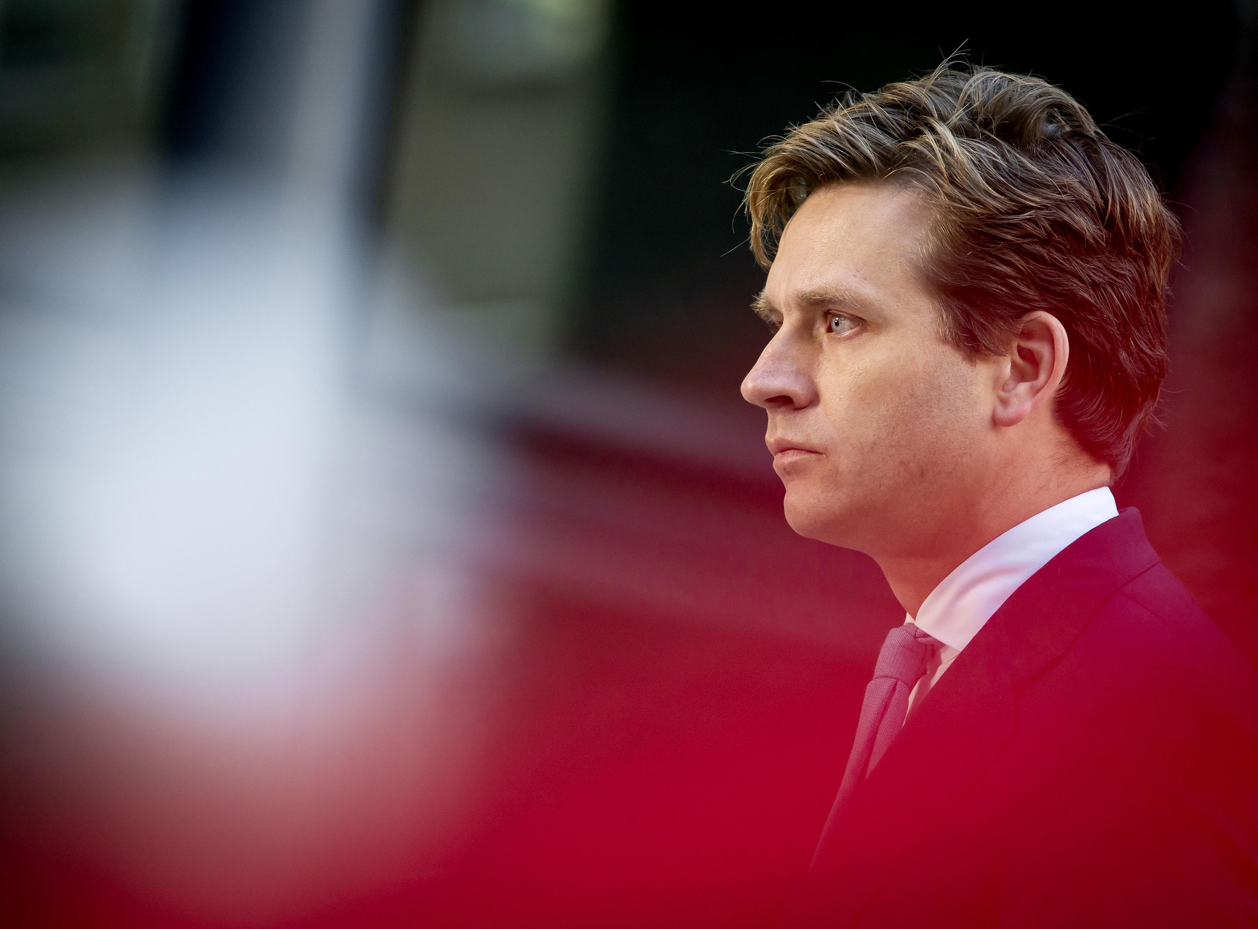 Dutch economy minister Vincent Karremans arrives for a cabinet meeting in The Hague, Netherlands, on November 7. Photo: EPA