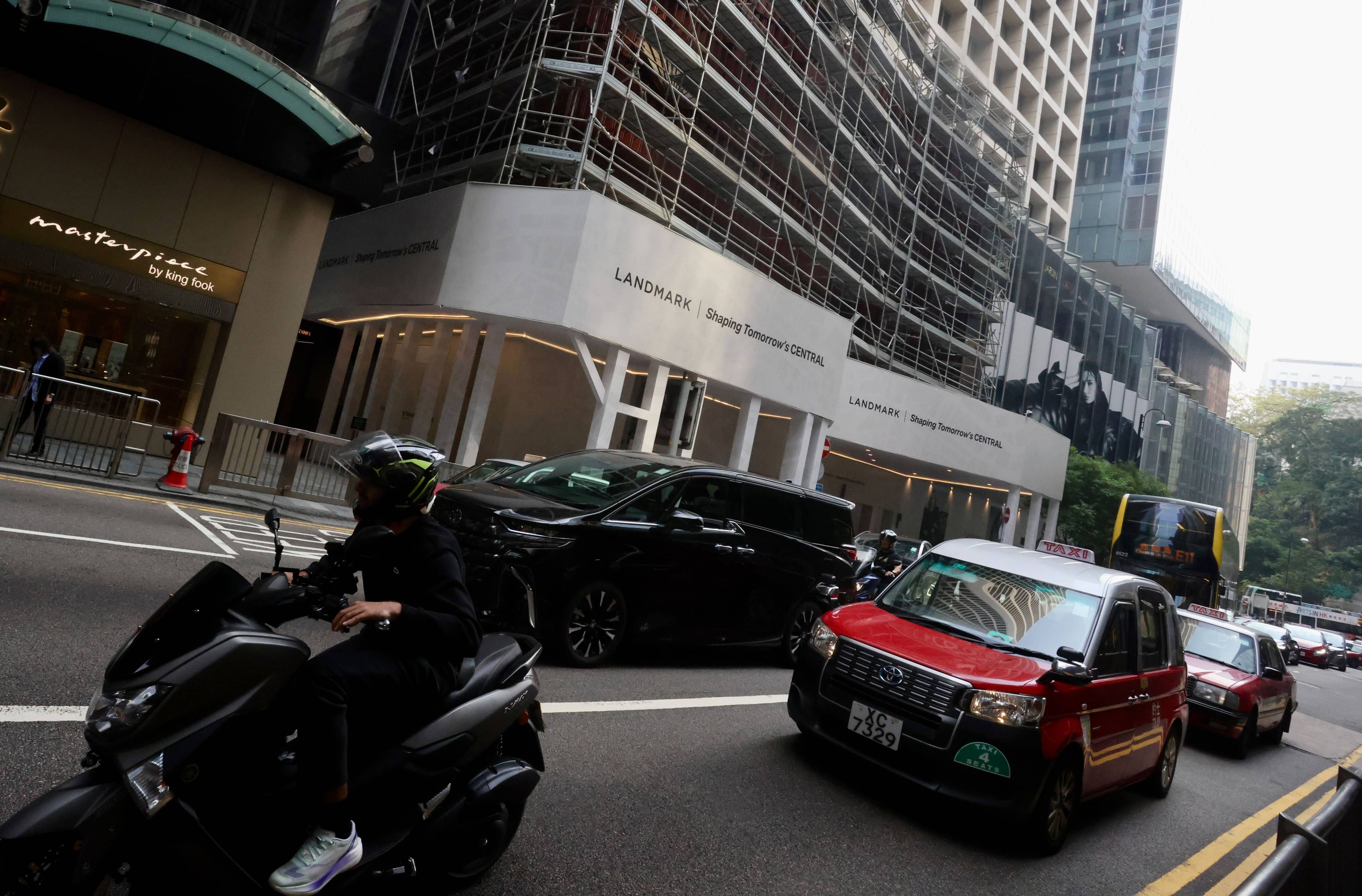 Hongkong Land’s Landmark shopping centres in Central are undergoing renovation. Photo: Jonathan Wong
