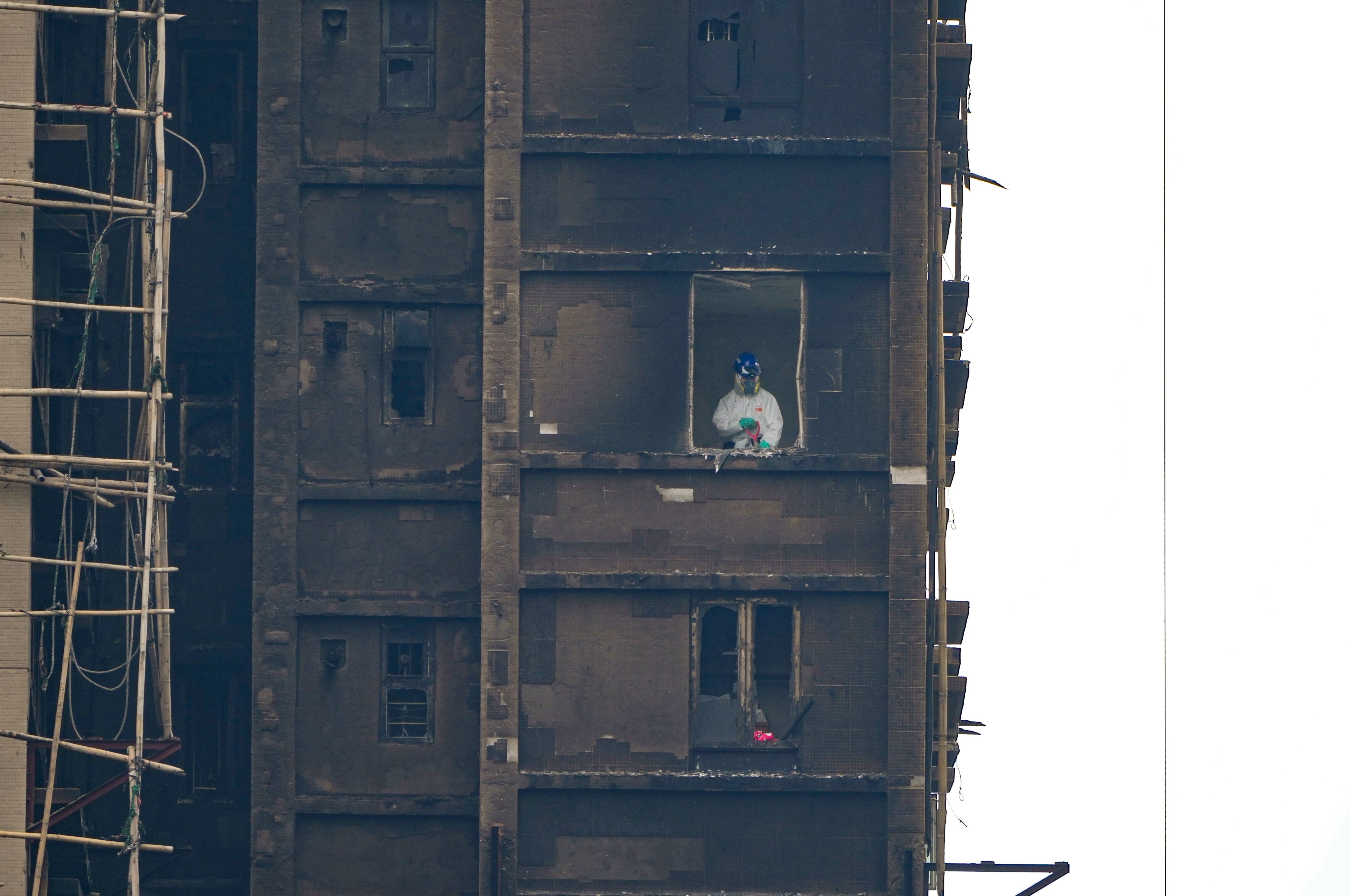 About 100 families have been asked to provide DNA samples to help identify remains found at Wang Fuk Court. Photo: Sam Tsang