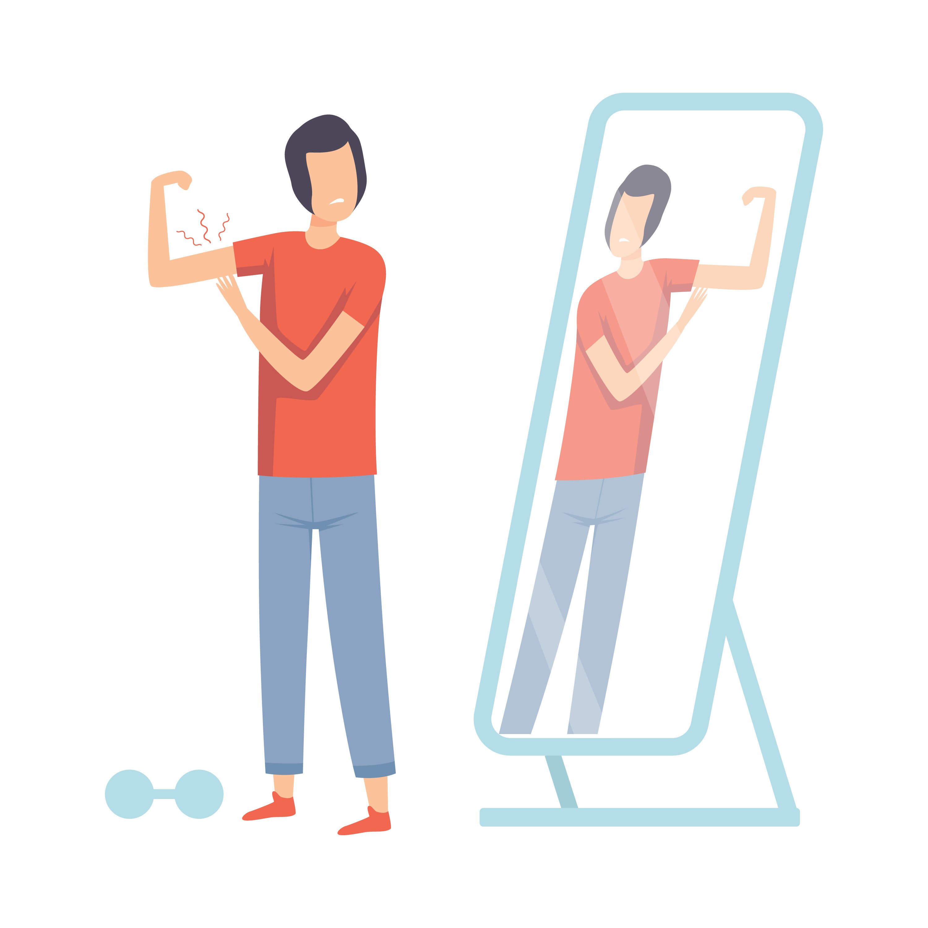 It’s a common misconception that only girls feel insecure about their bodies; it’s normal for boys to feel that way, too. Photo: Shutterstock