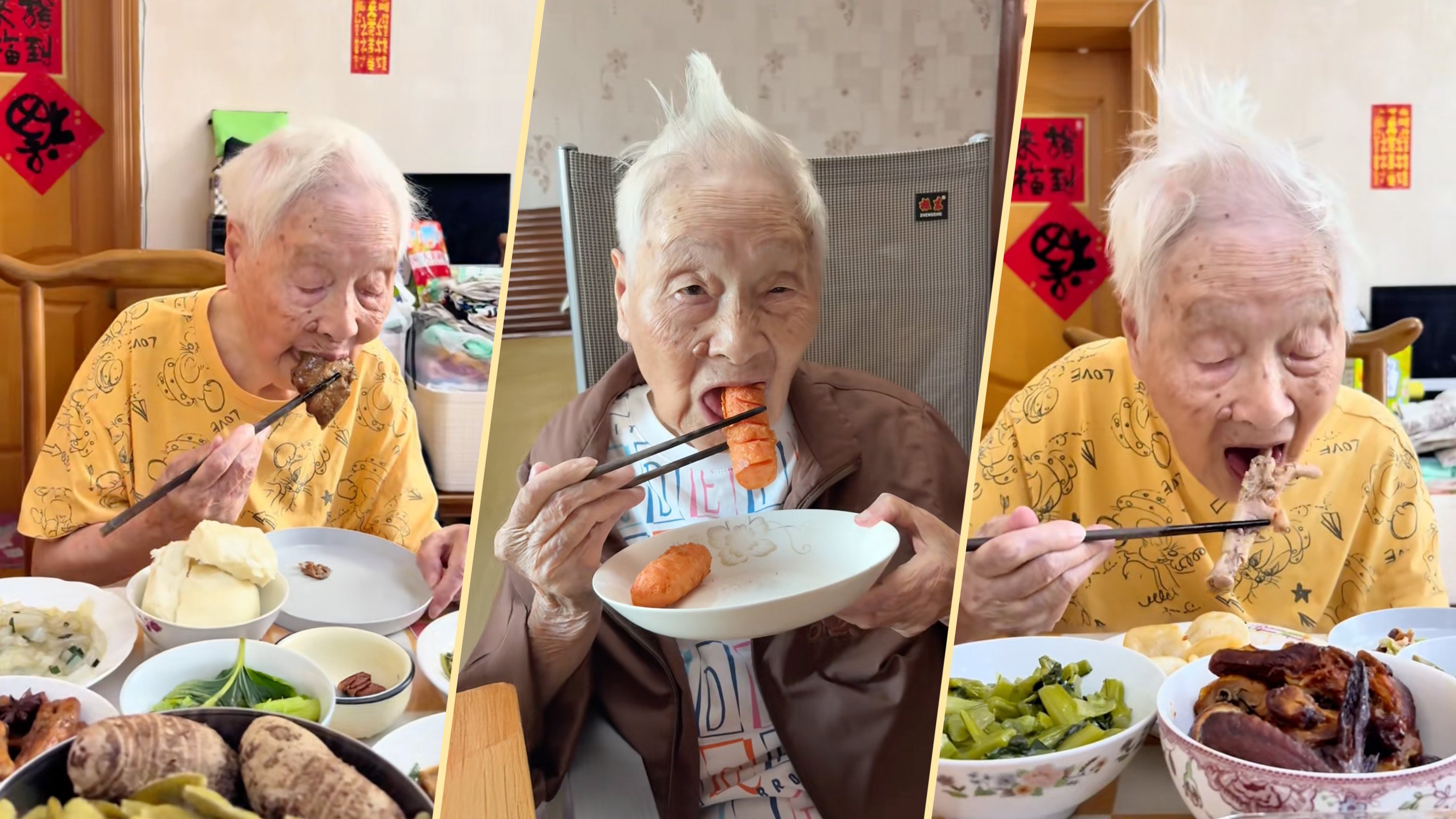 scmp.com - Alice Yan - China centenarian food vlogger enjoys diverse cuisines, shares longevity secrets