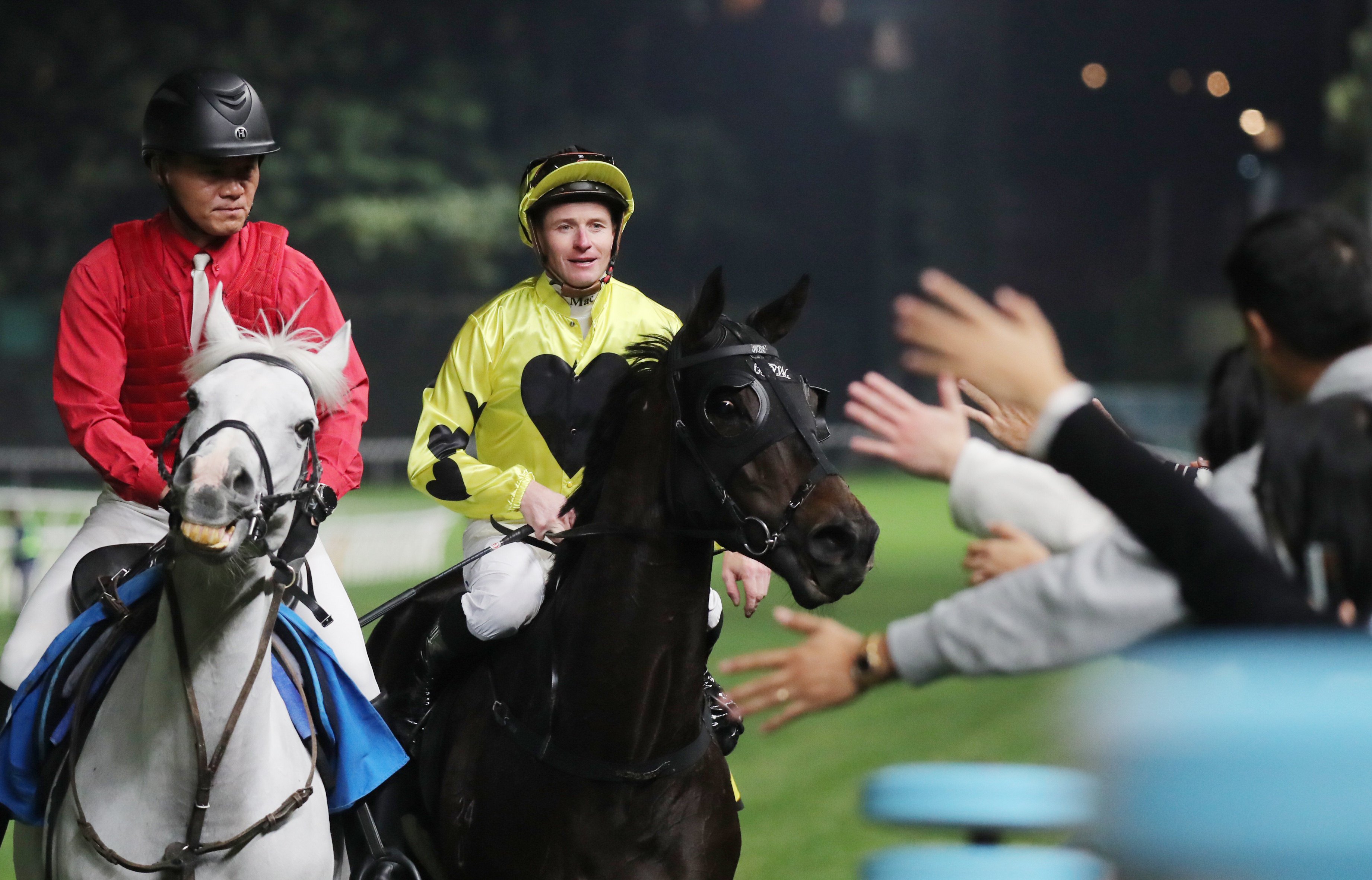 Jockey James McDonald greets the Happy Valley crowd aboard recent winner Ocean Impact. Photos: Kenneth Chan