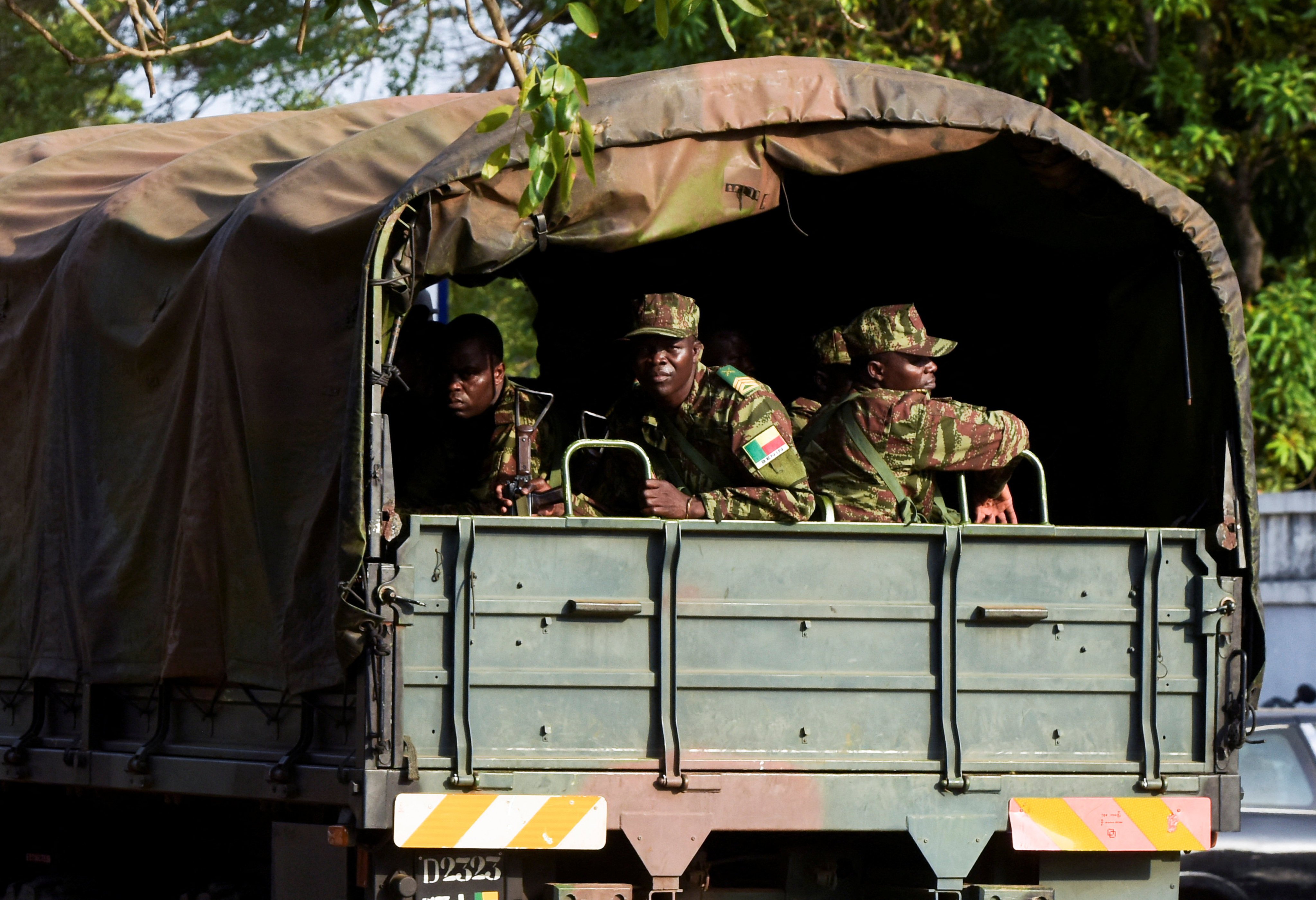 Soldiers patrol in Cotonou, Benin, after the country’s armed forces thwarted an attempted coup against the government. Photo: Reuters