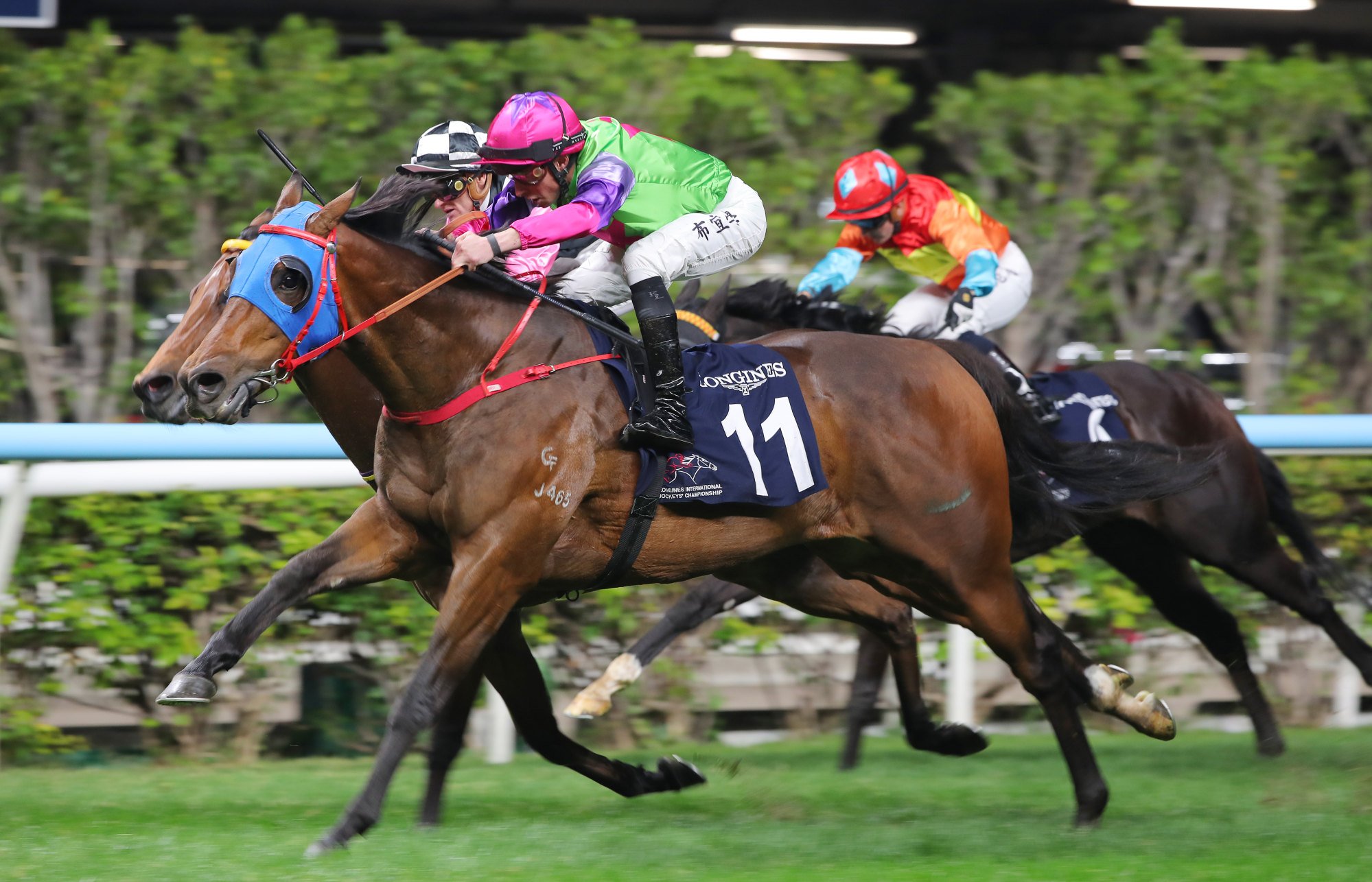 William Buick boots home Bunta Baby in the first leg of the IJC. William Buick boots home Bunta Baby in the first leg of the IJC.