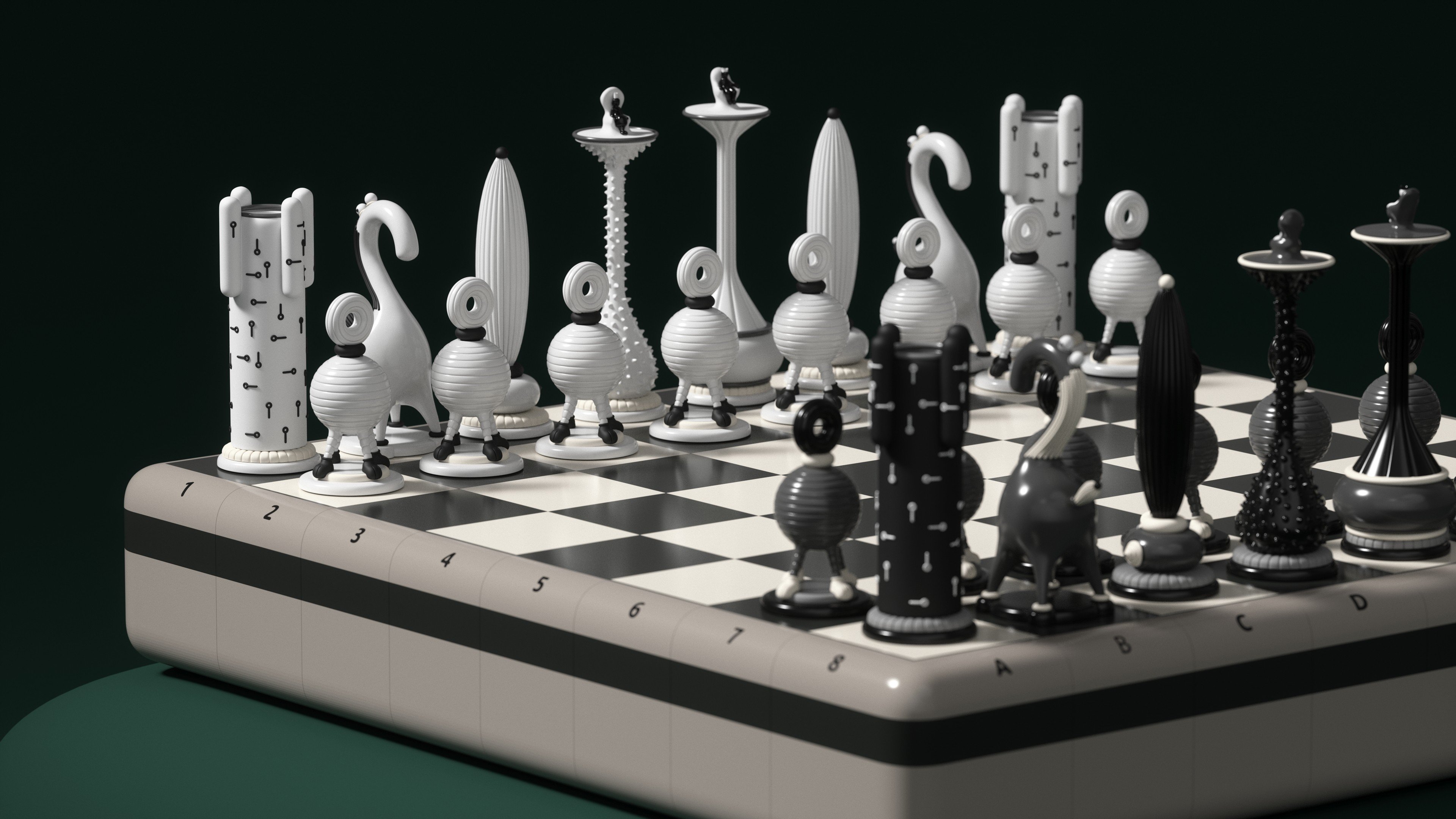 The Yoomoota Another Kingdom: Dichotomy chess set makes for a quirky talking piece when you aren’t playing. Photo: Handout