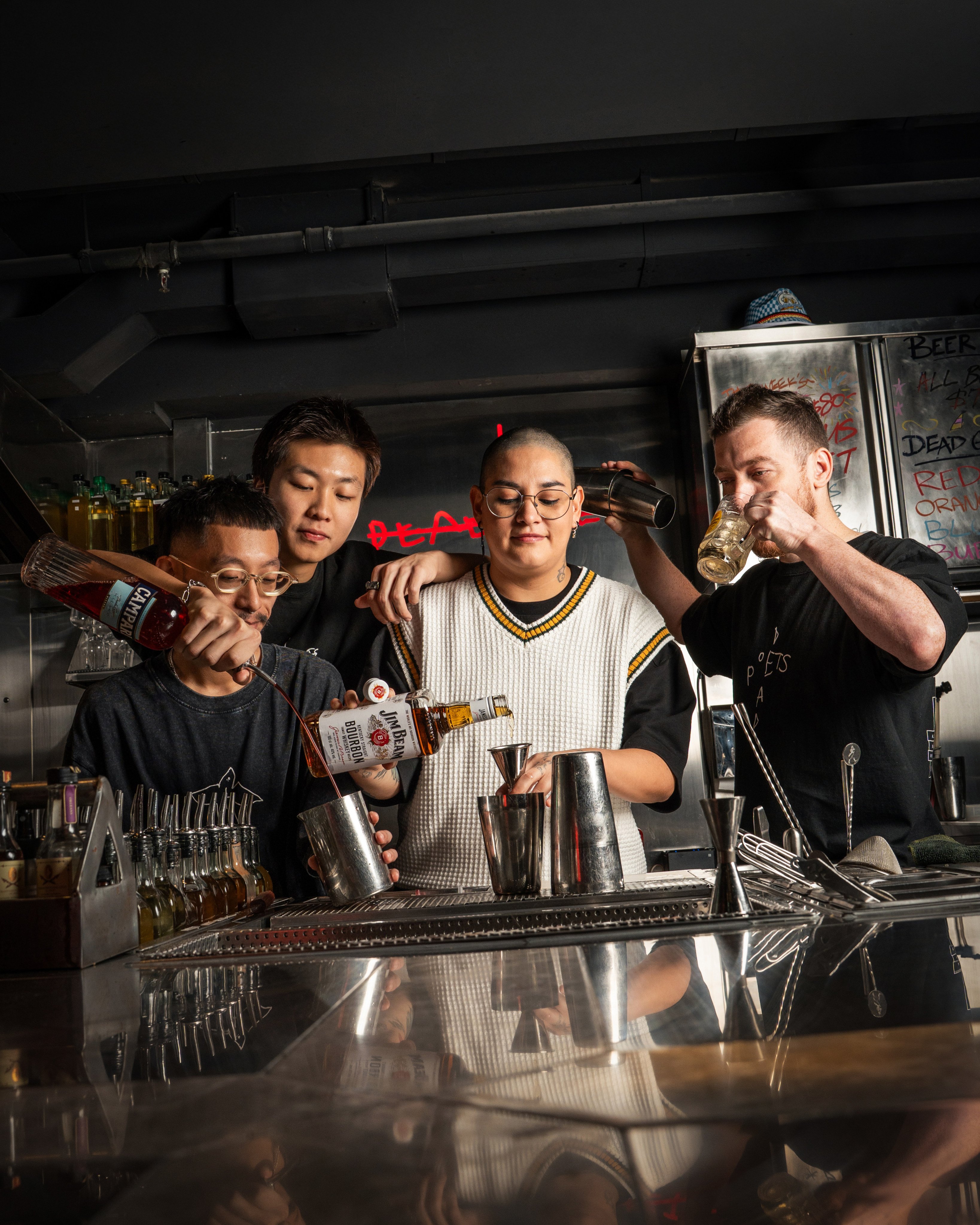 Raiza Carrera (centre) takes over Dead Poets in Hong Kong as part of their second birthday celebrations. Photo: Handout