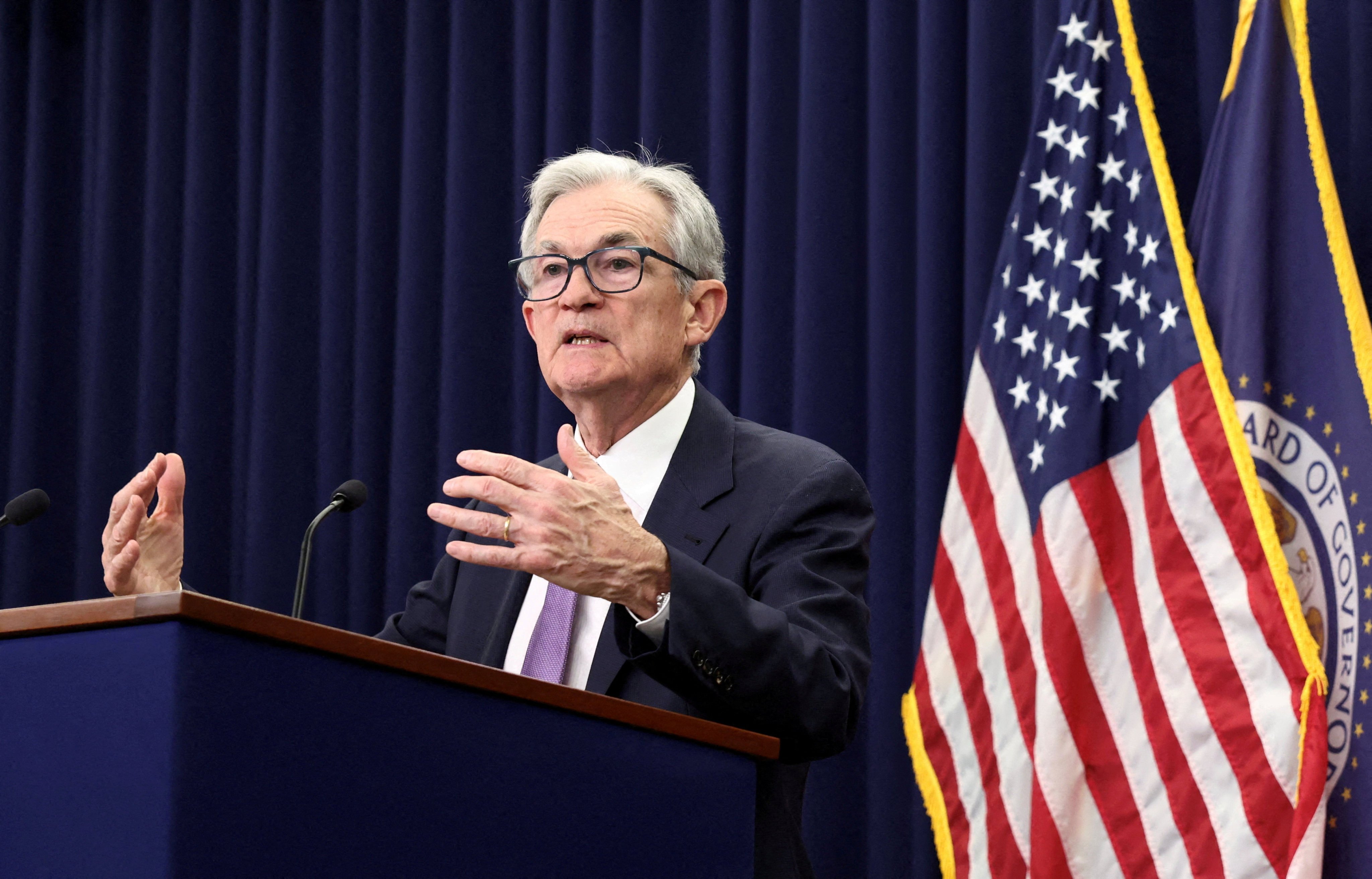 US Federal Reserve Chair Jerome Powell is set to step down in May. Photo: Reuters