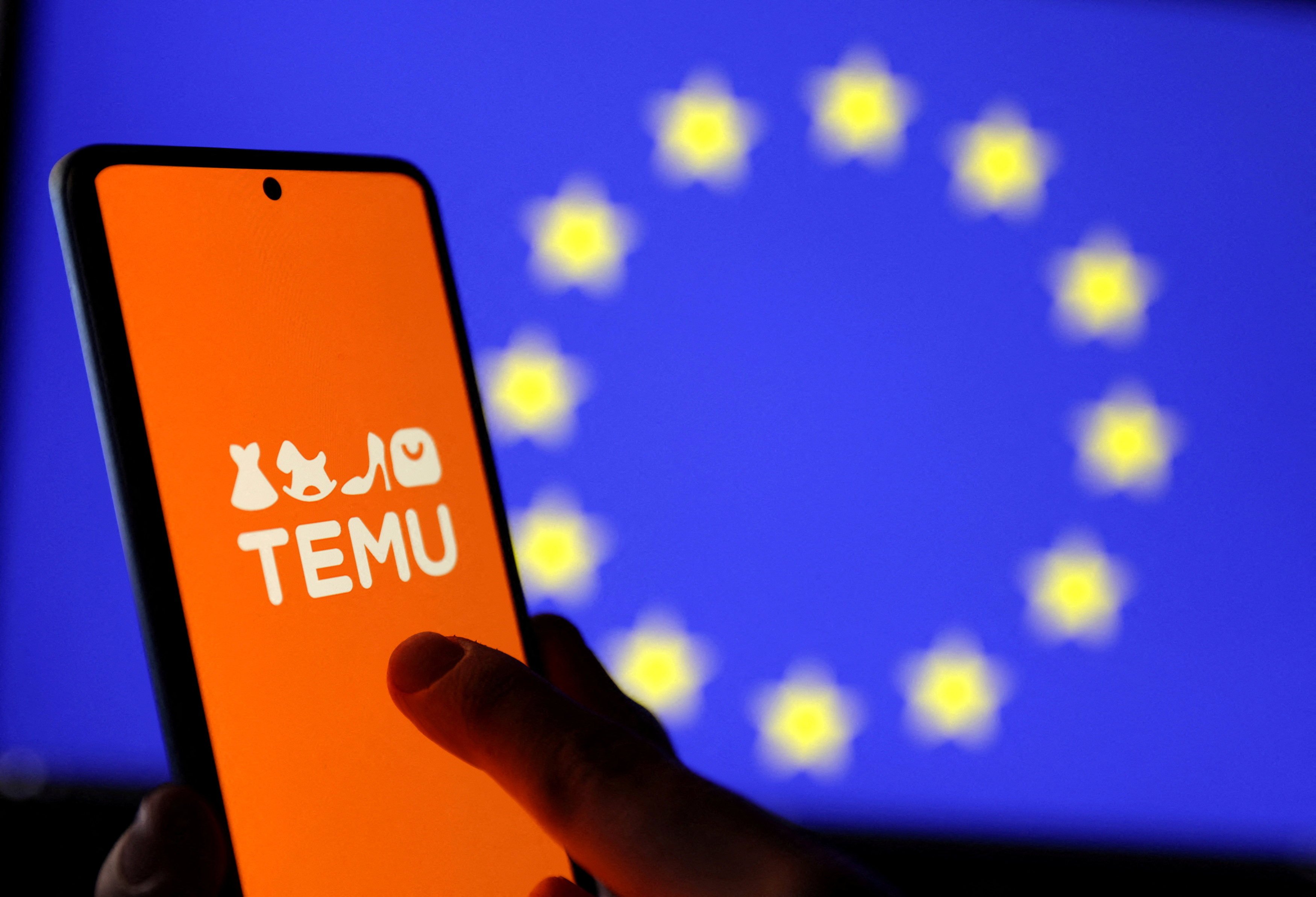 European retailers say a customs waiver on low-value parcels gives platforms like Temu an unfair advantage. Photo illustration: Reuters