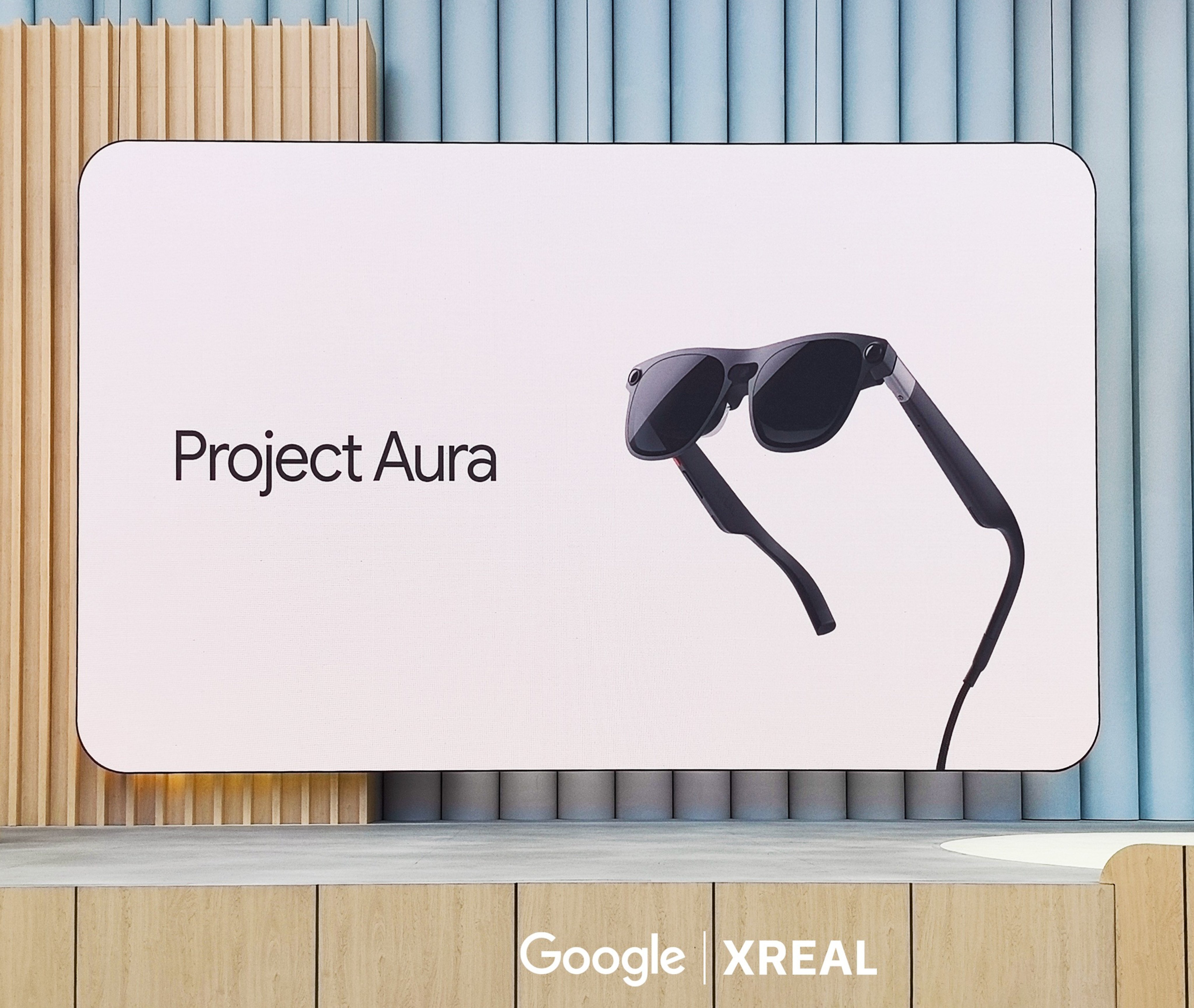 Aura projects applications directly into the user’s sightline, enabling interaction via hand gestures and granting access to Google Play apps. Photo: Handout