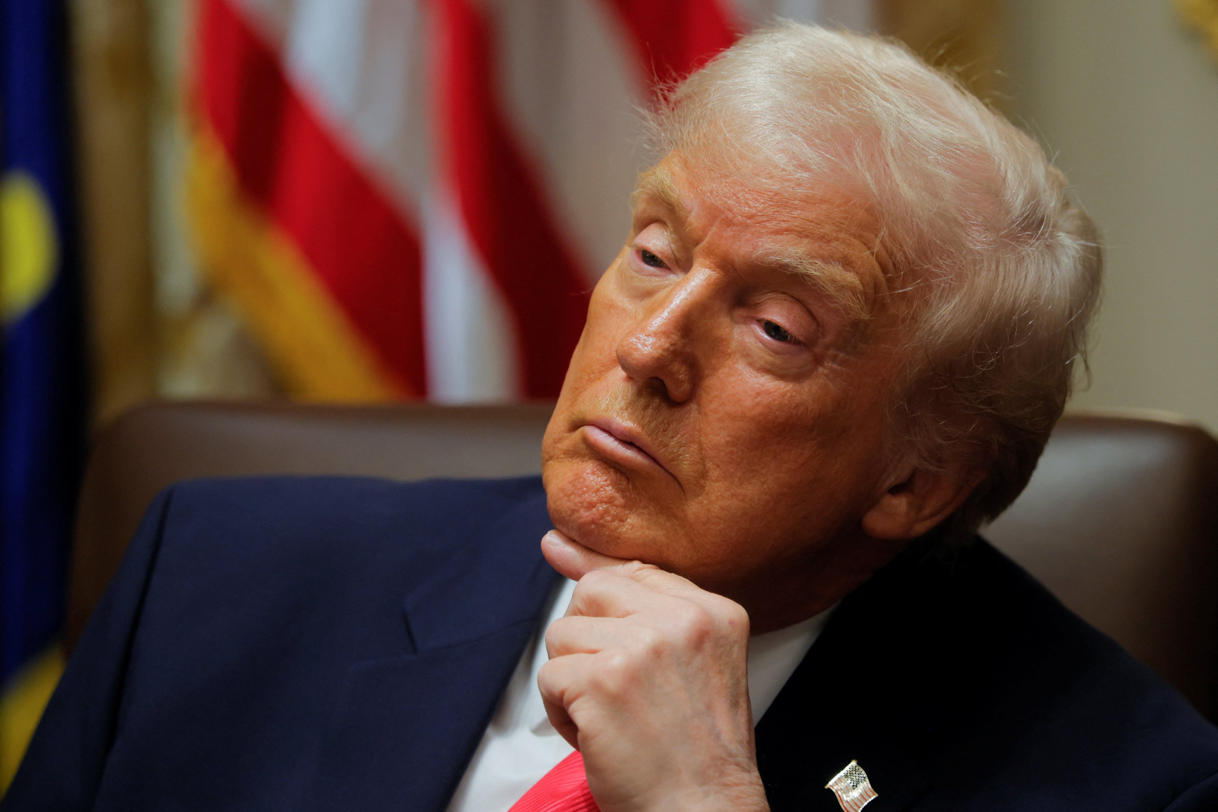 US President Donald Trump at a cabinet meeting on December 2. Photo: Reuters