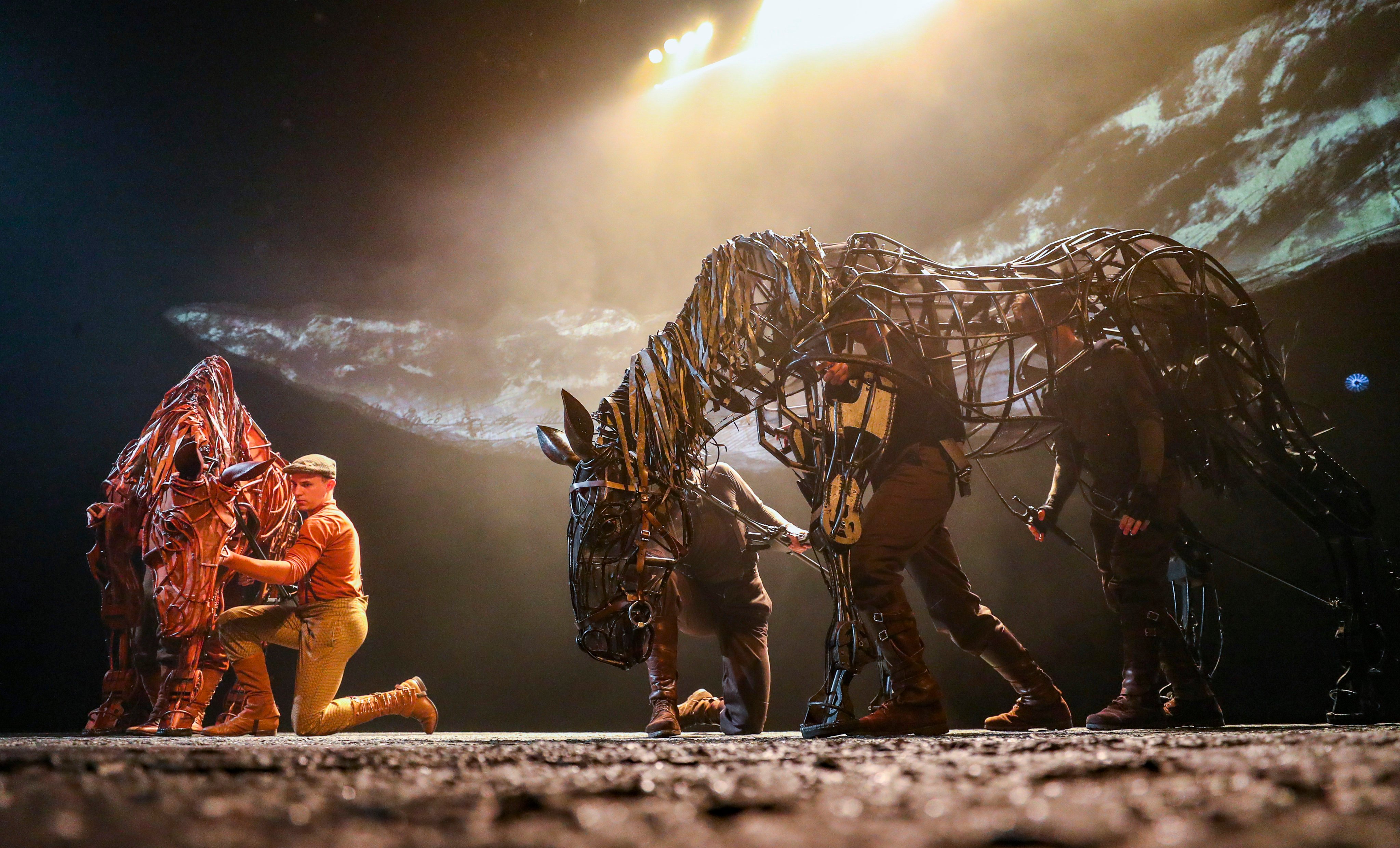A scene from War Horse, performed at the Hong Kong Academy for Performing Arts in 2019. The award-winning British play is one of many artworks made over the centuries with a strong equine focus. Photo: Winson Wong