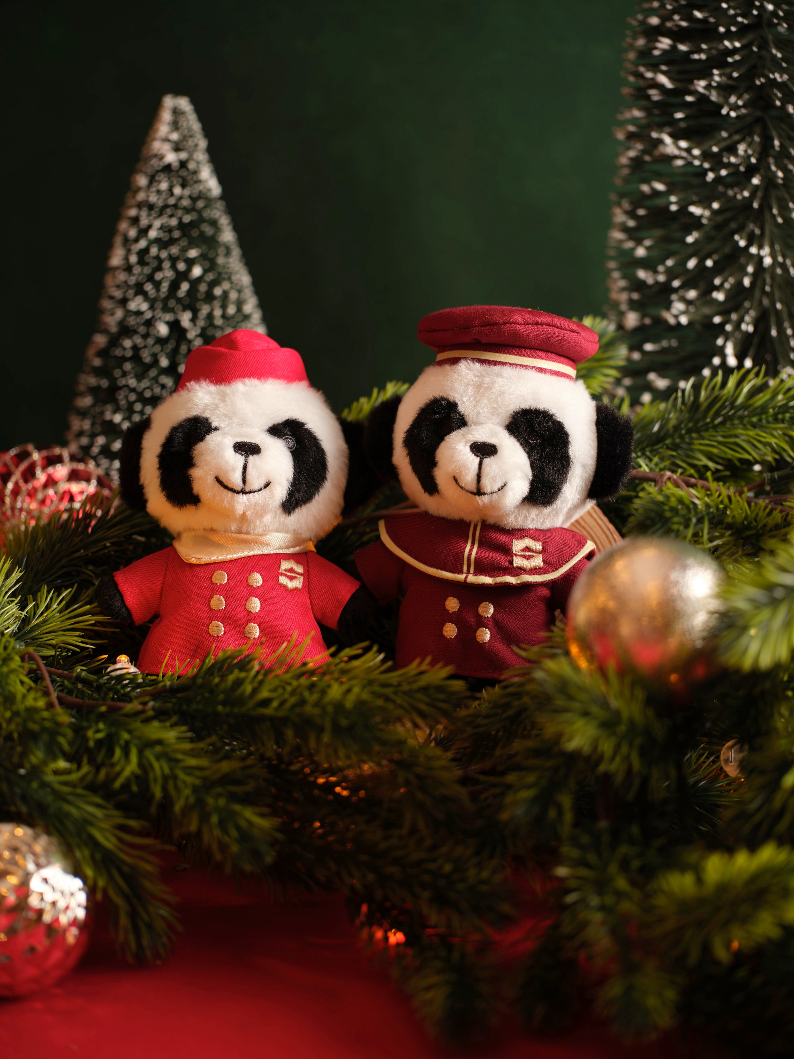 Tiny toy panda keychains are helping unlock the festive spirit at the Kowloon Shangri-La. Photo: Handout
