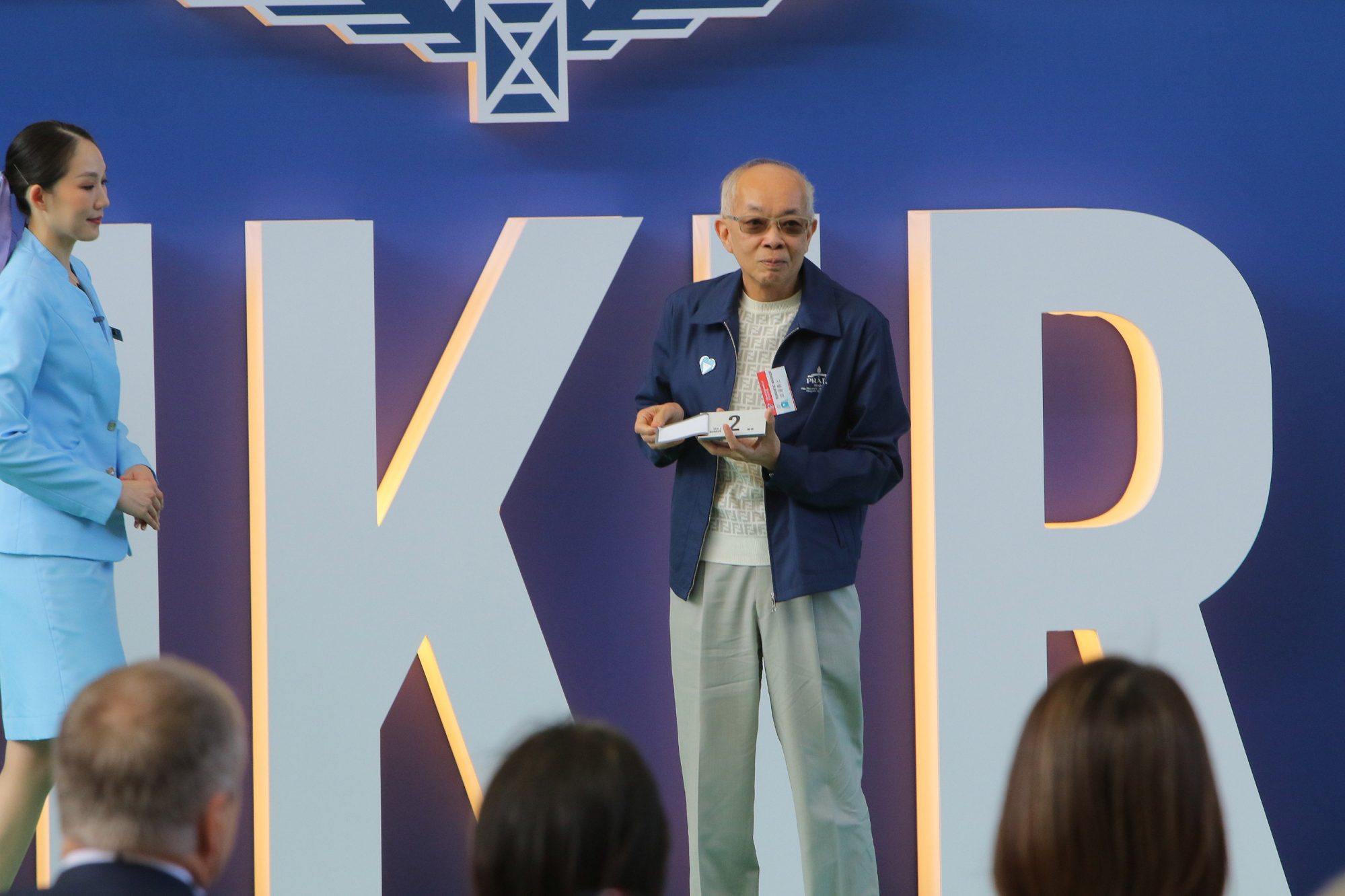 Owner Peter Lau draws gate two for Romantic Warrior at Sha Tin on Thursday. Owner Peter Lau draws gate two for Romantic Warrior at Sha Tin on Thursday.